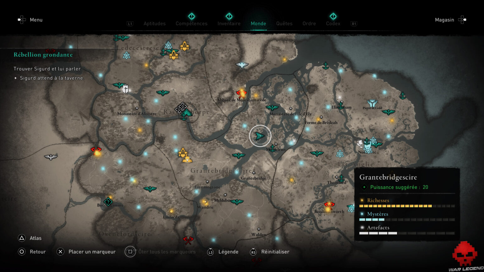 Guide Assassin's Creed: Valhalla - Trouver tous les membres de l'Ordre