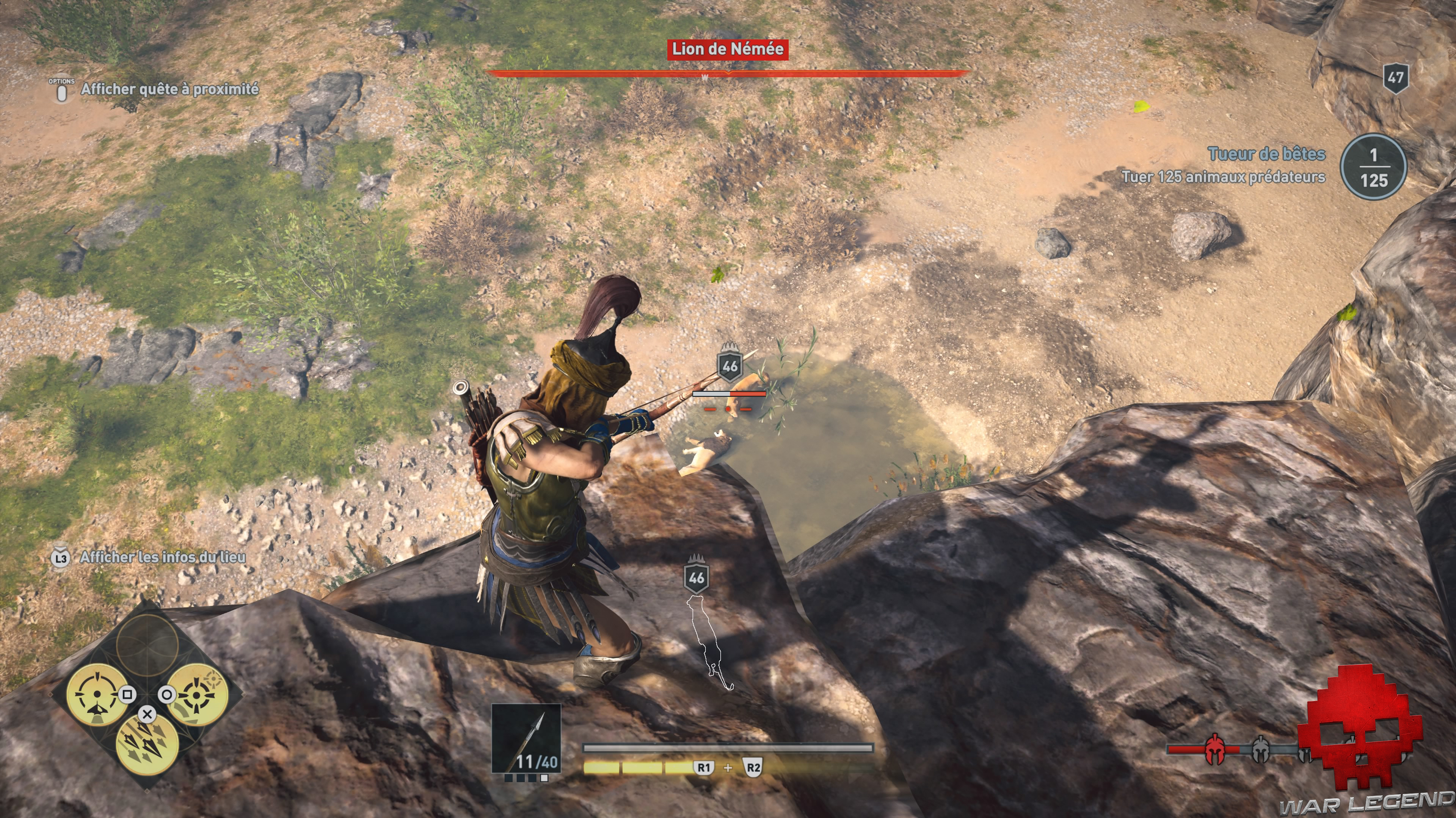 Guide bêtes mythiques assassin's creed odyssey lions