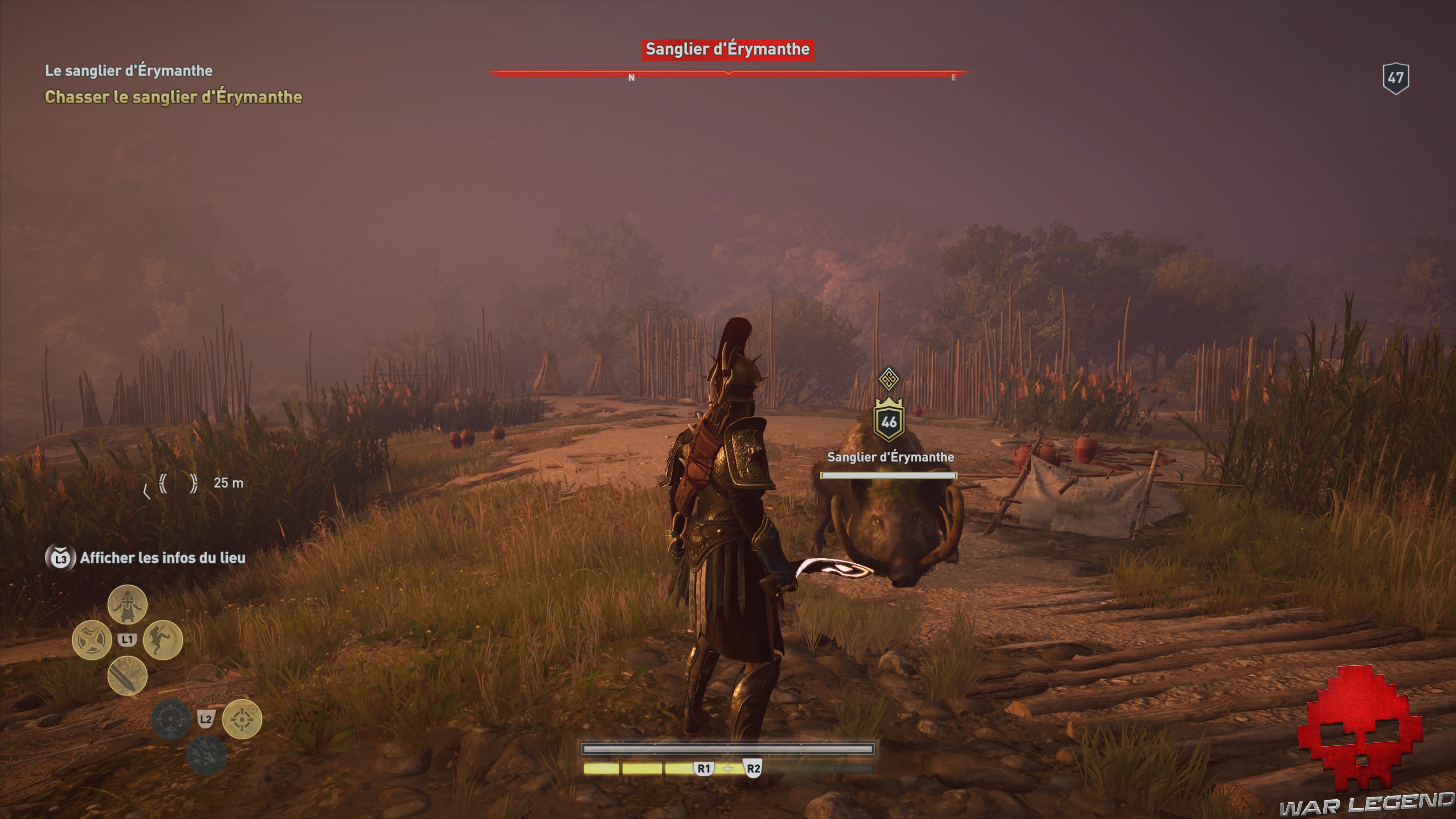 Guide bêtes mythiques assassin's creed odyssey sanglier d'erymanthe emplacement