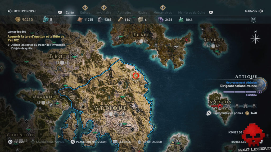 Guide Assassin's Creed Odyssey Solution des quêtes de Xenia