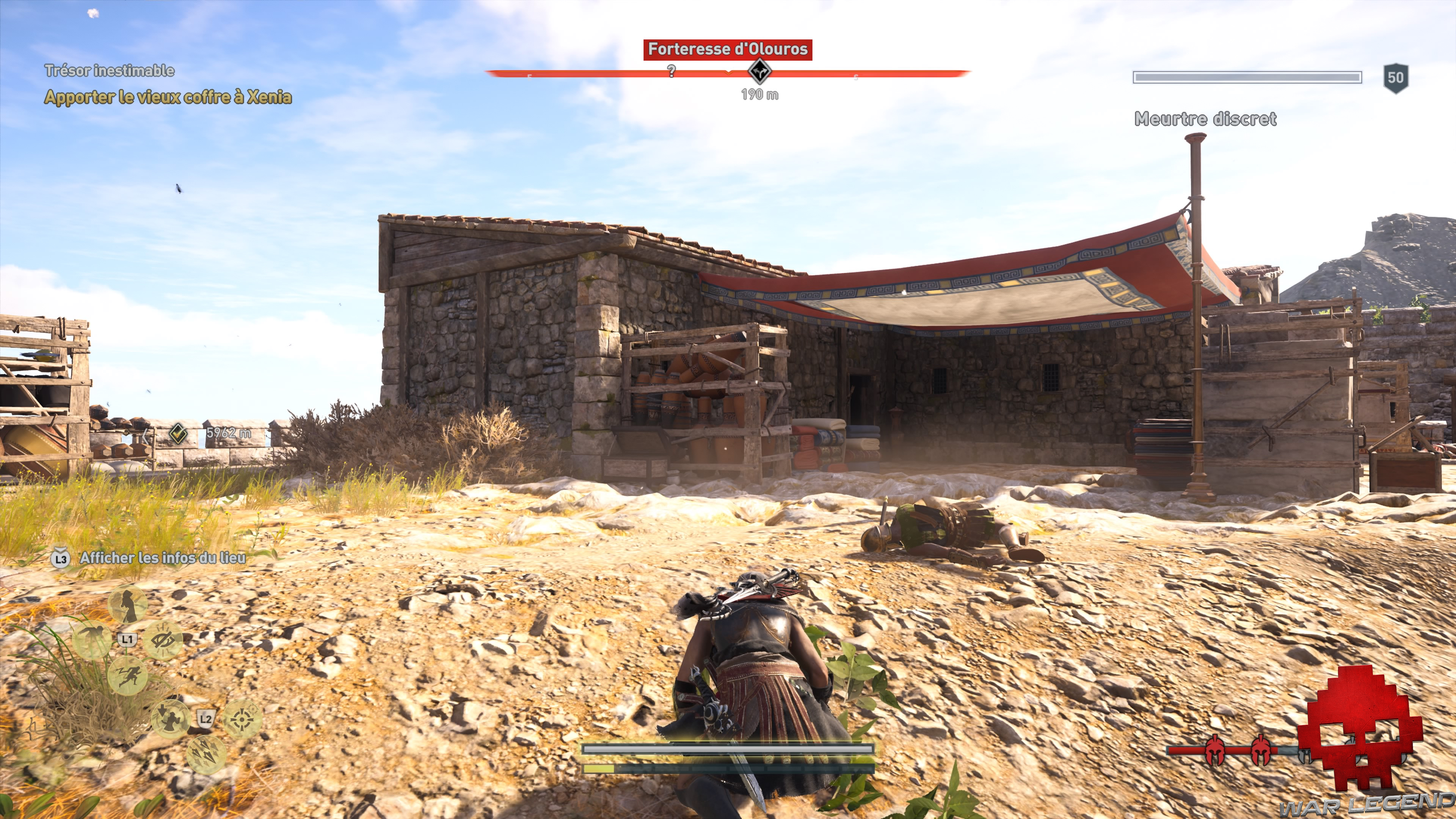 Guide assassin's creed odyssey bâtiment coffre forteresse d'olouros