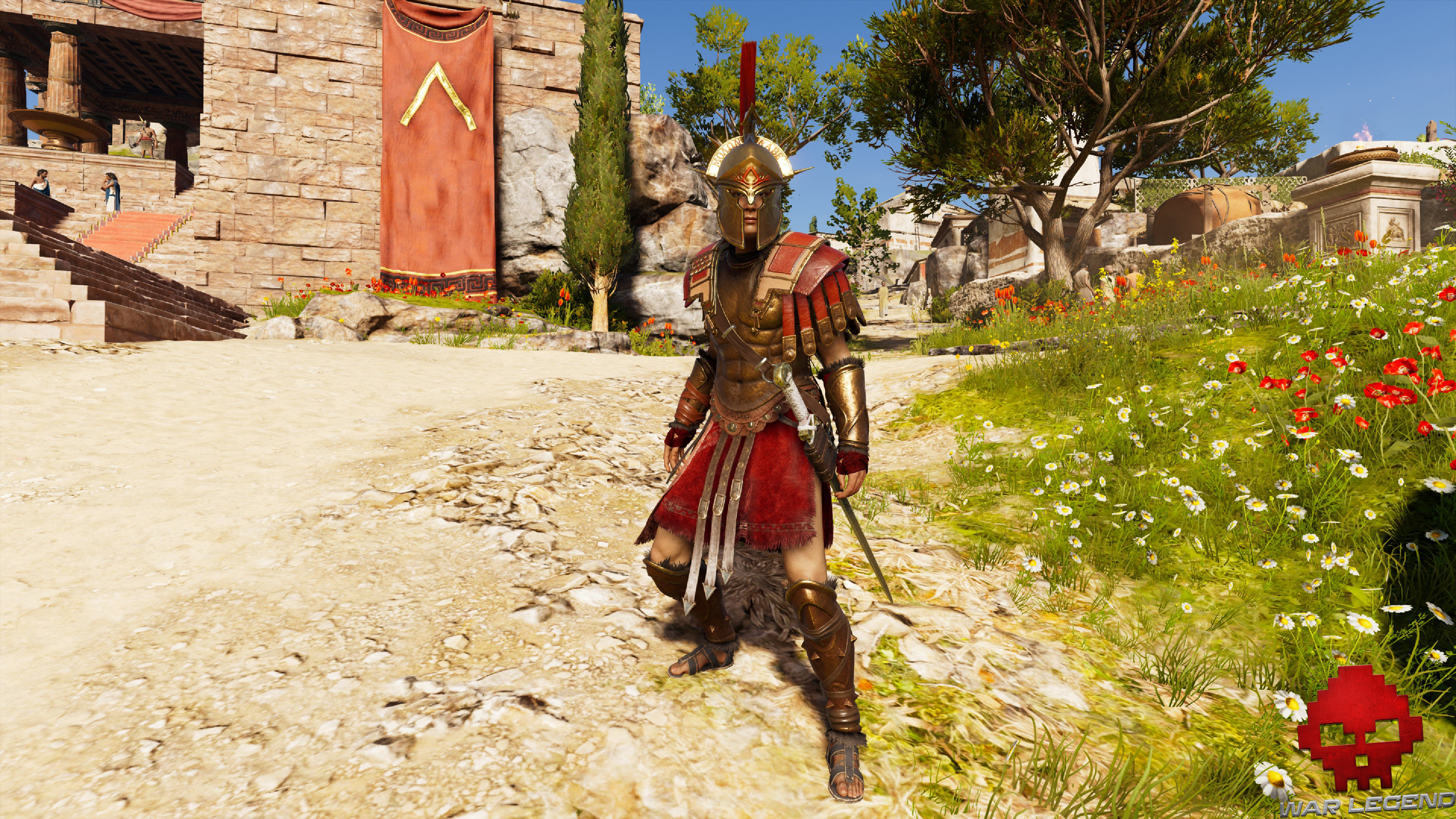 Test Assassin's Creed Odyssey - Kassandra en armure de héros de Sparte