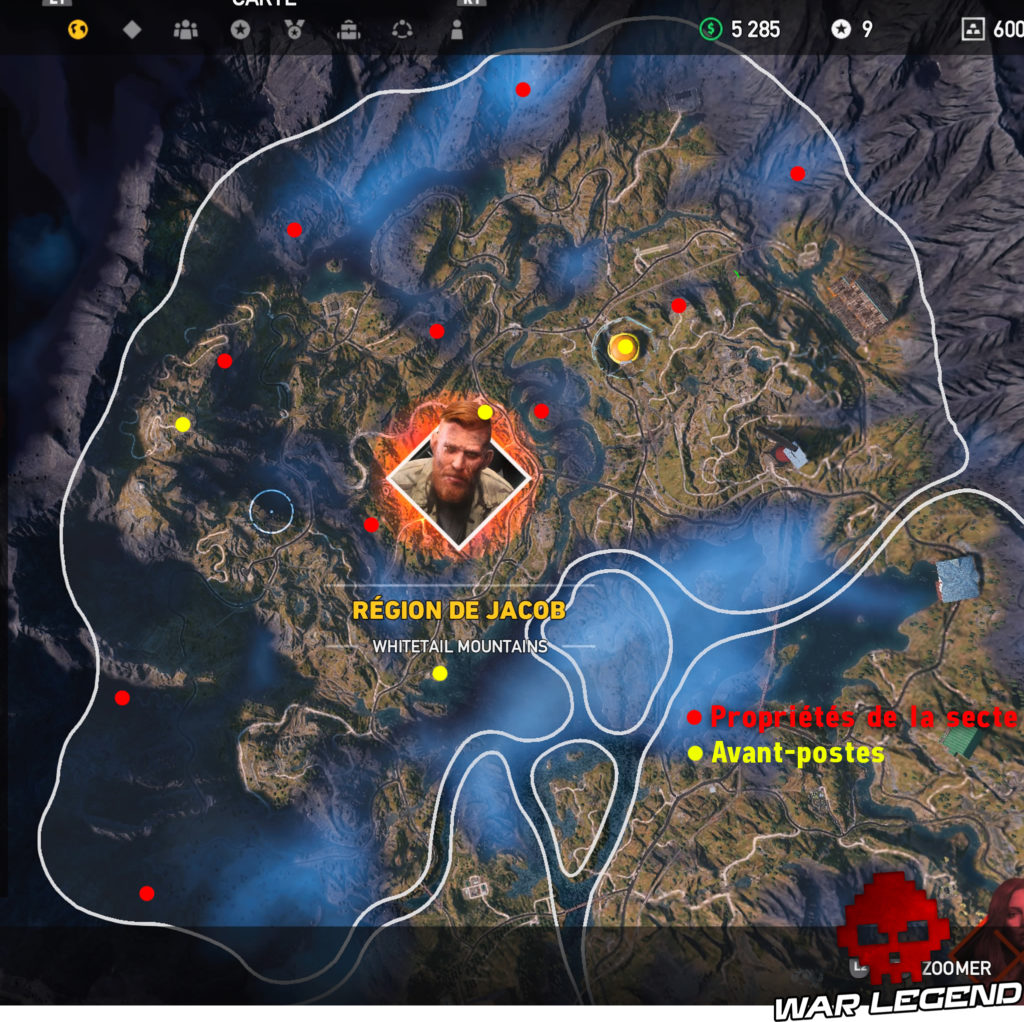Guide Far Cry 5 Les emplacements