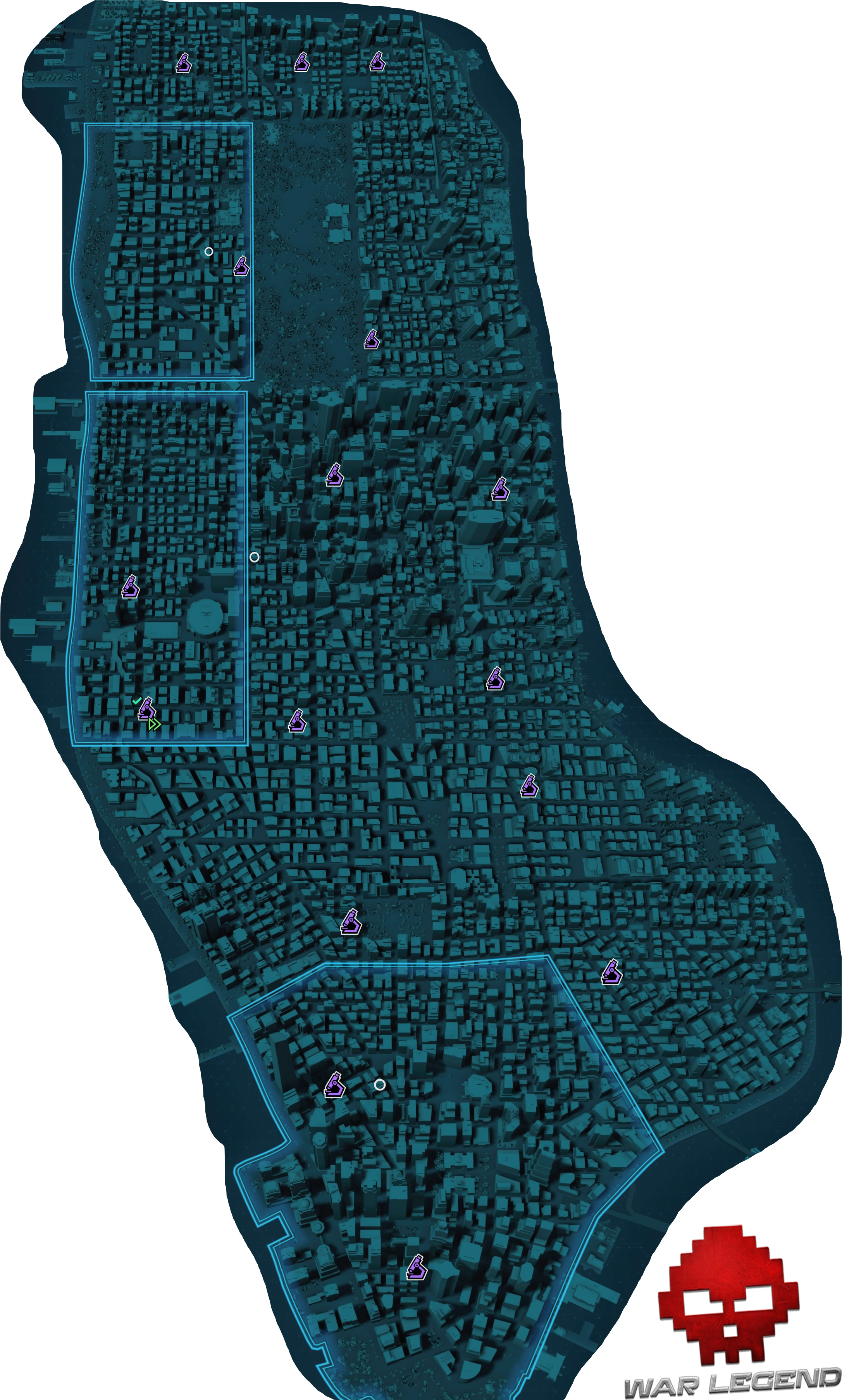 Carte guide stations de recherche Spider-Man