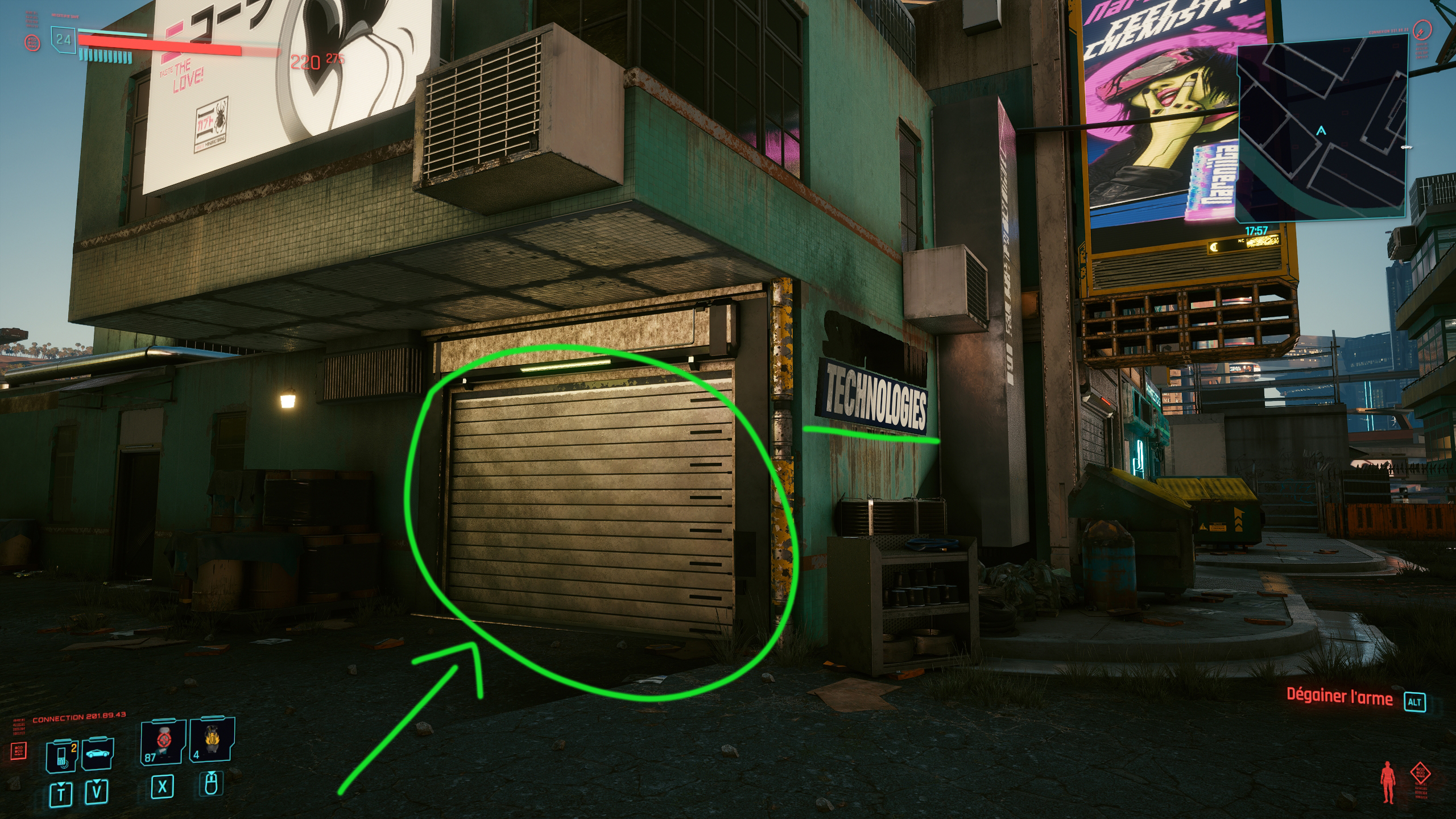 Cyberpunk2077 monocable legendaire emplacement 2 Cyberpunk2077 monocable legendaire emplacement 2