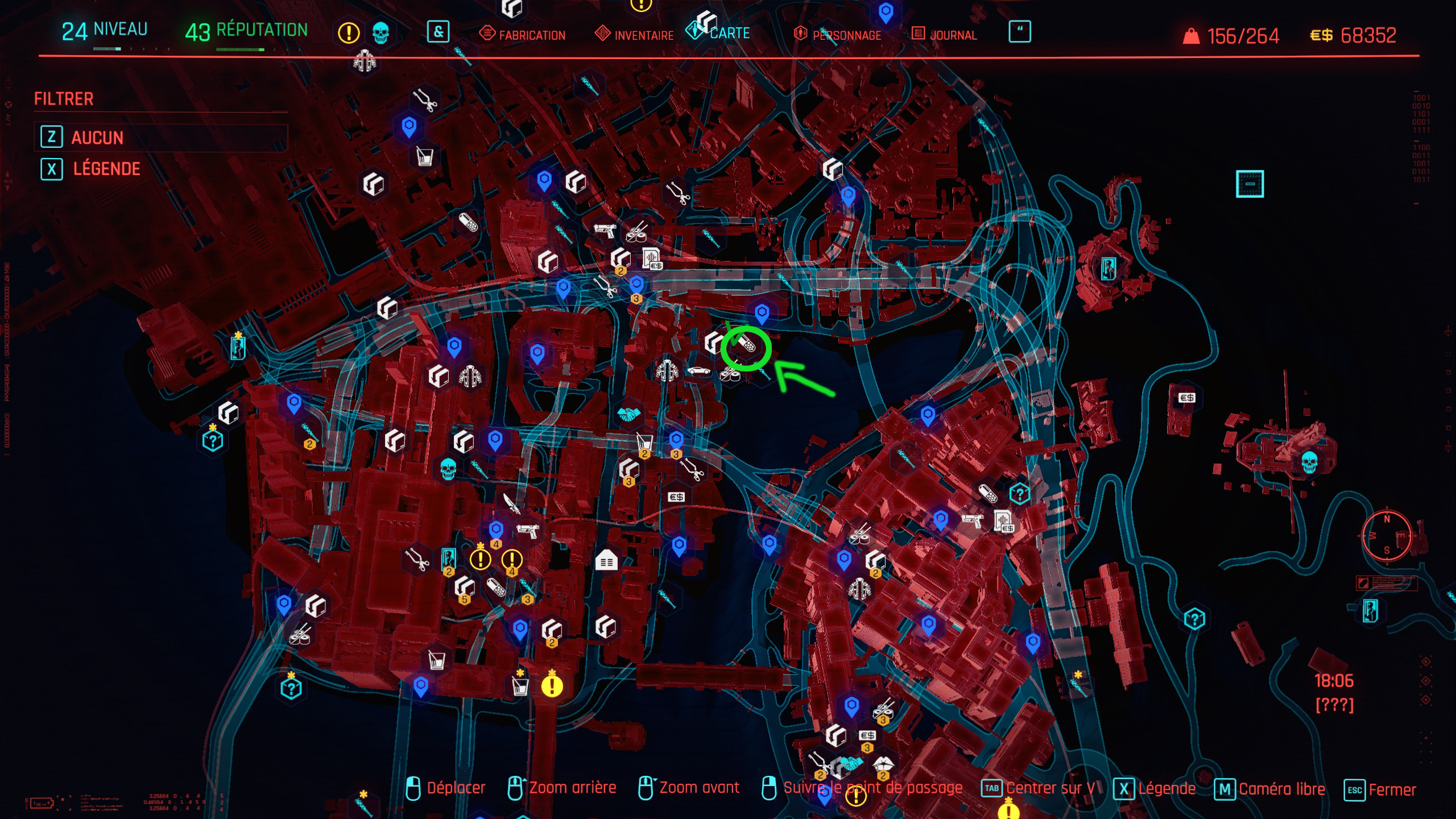 Cyberpunk2077 monocable legendaire emplacement Cyberpunk2077 monocable legendaire emplacement