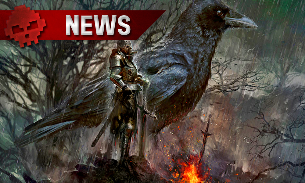 Dark Souls - From Software envisage de porter la trilogie sur Nintendo Switch artwork chevalier devant un feu avec un immense corbeau