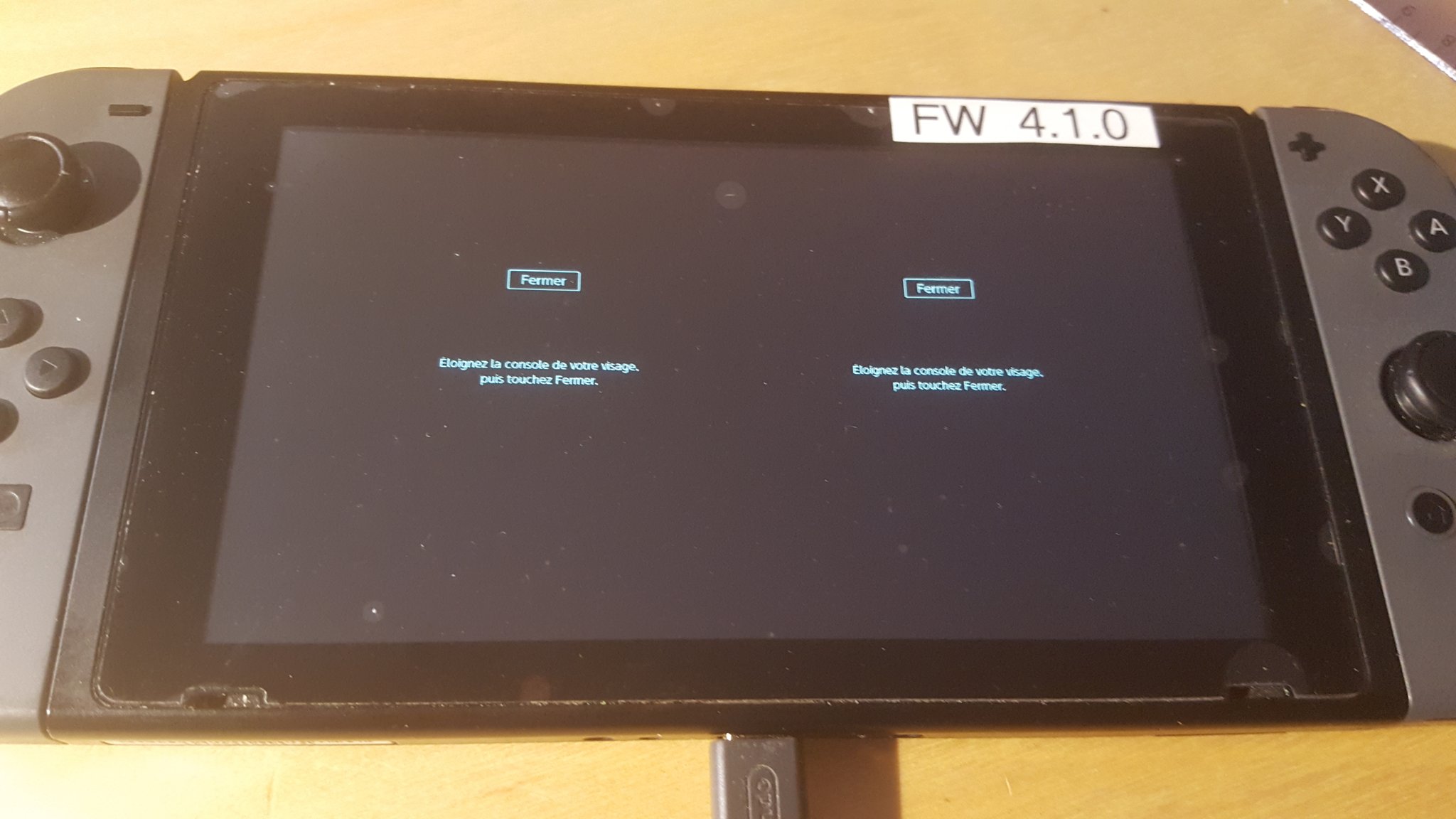 Nintendo Switch VR écran scindé en deux