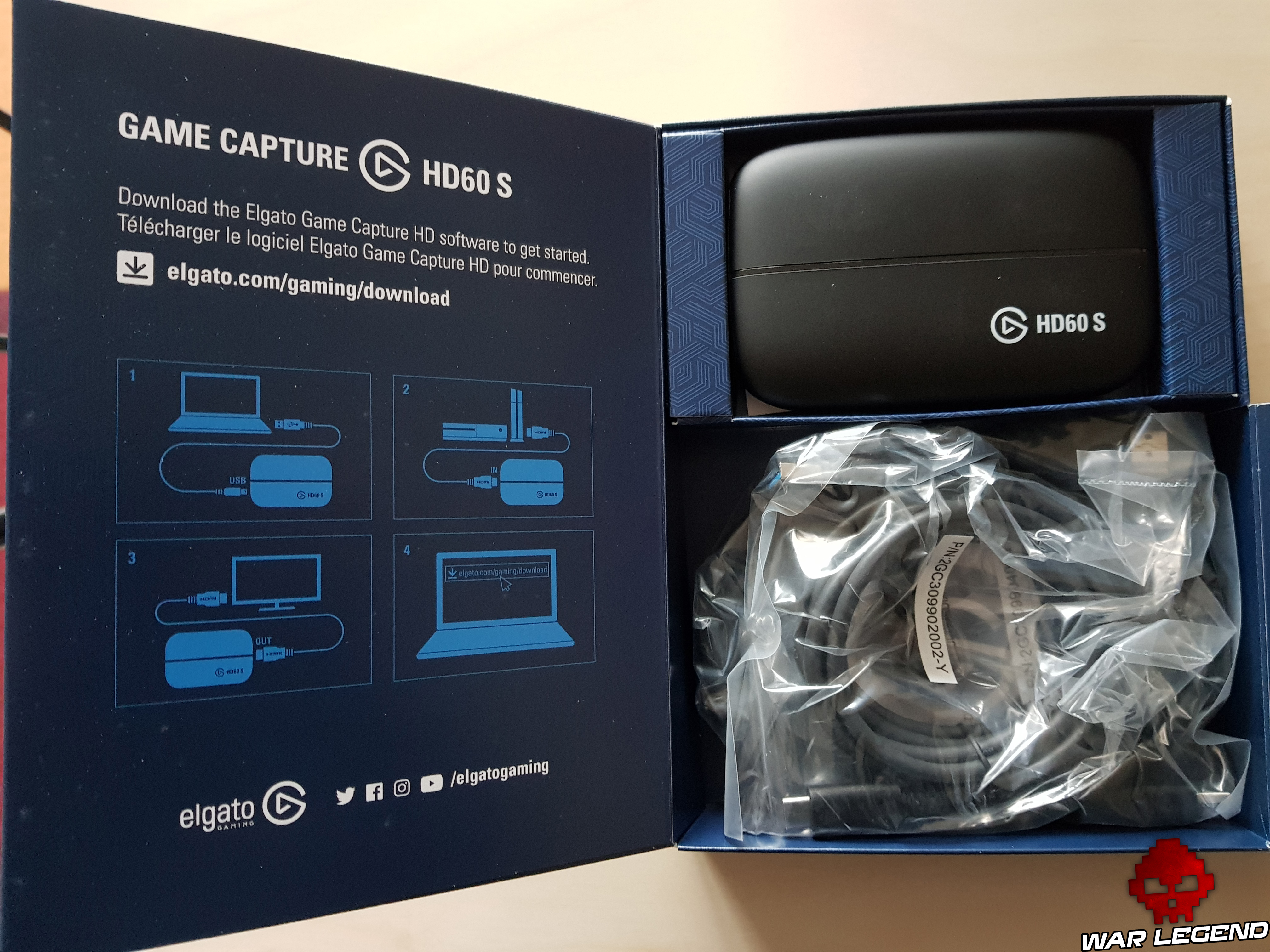 Elgato HD60S contenu de la boîte