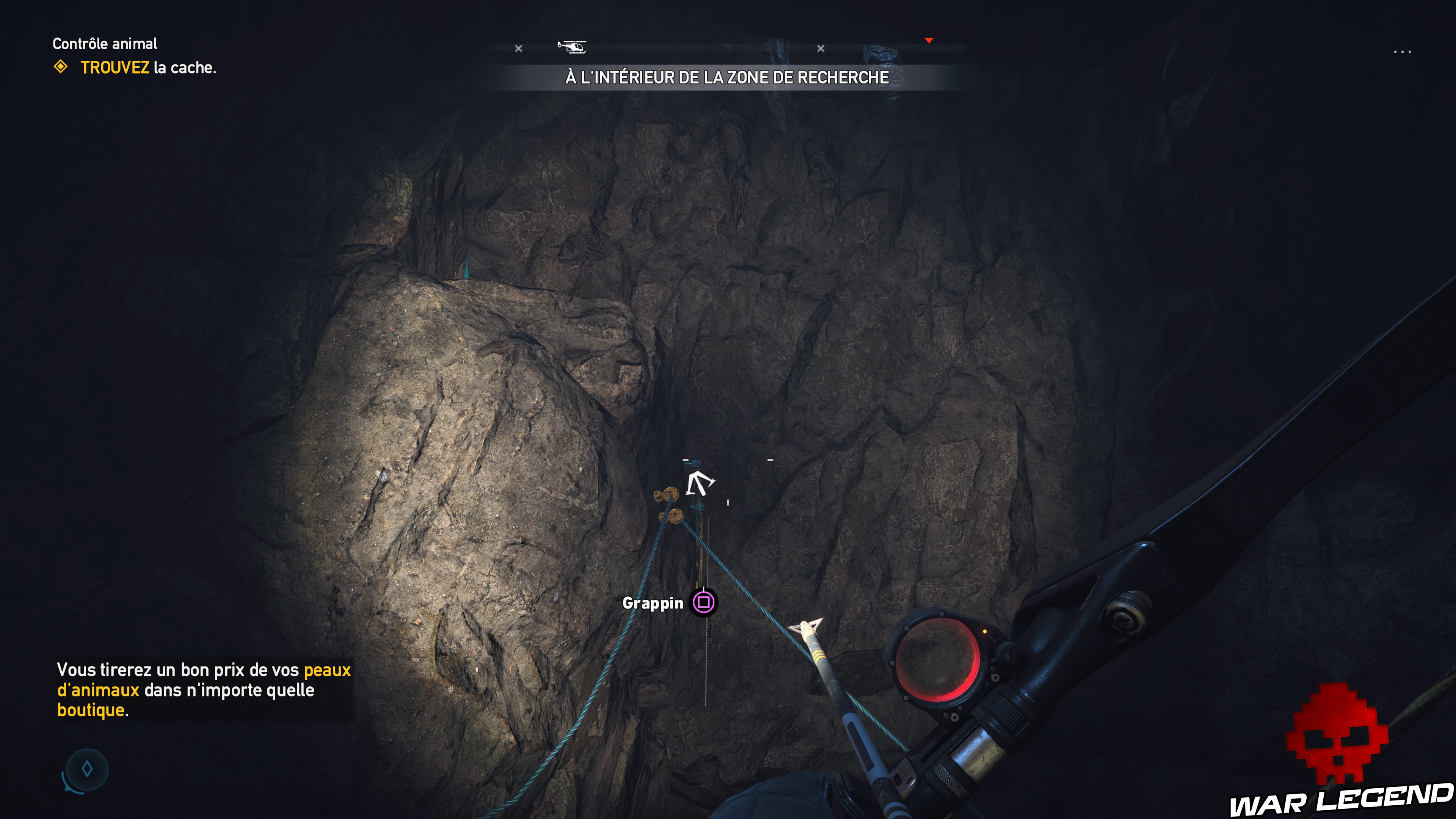Guide Far Cry 5 - Les caches de survivaliste de la région de Faith (Henbane River) grappin