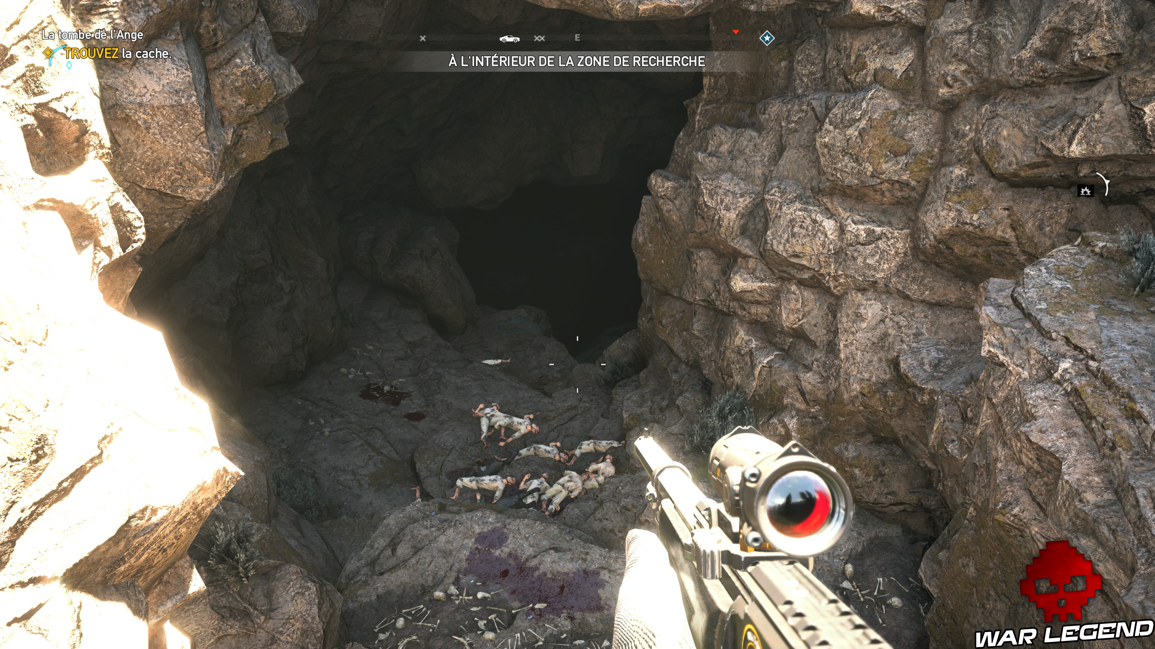 Guide Far Cry 5 - Les caches de survivaliste de la région de Faith (Henbane River) cadavres