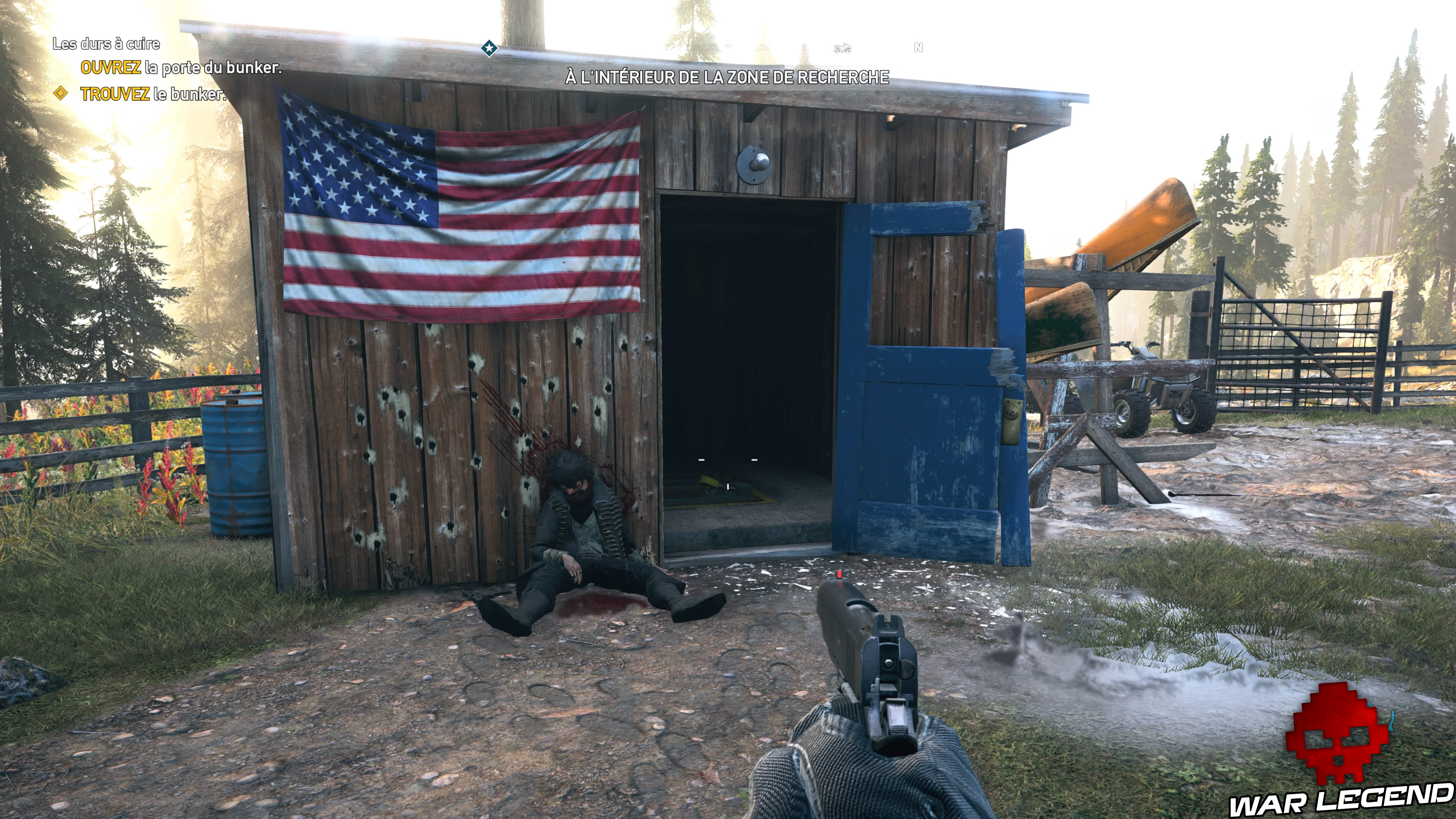 Guide Far Cry 5 - Les caches de survivaliste de la région de Jacob (Whitetail Mountains) abri jardin