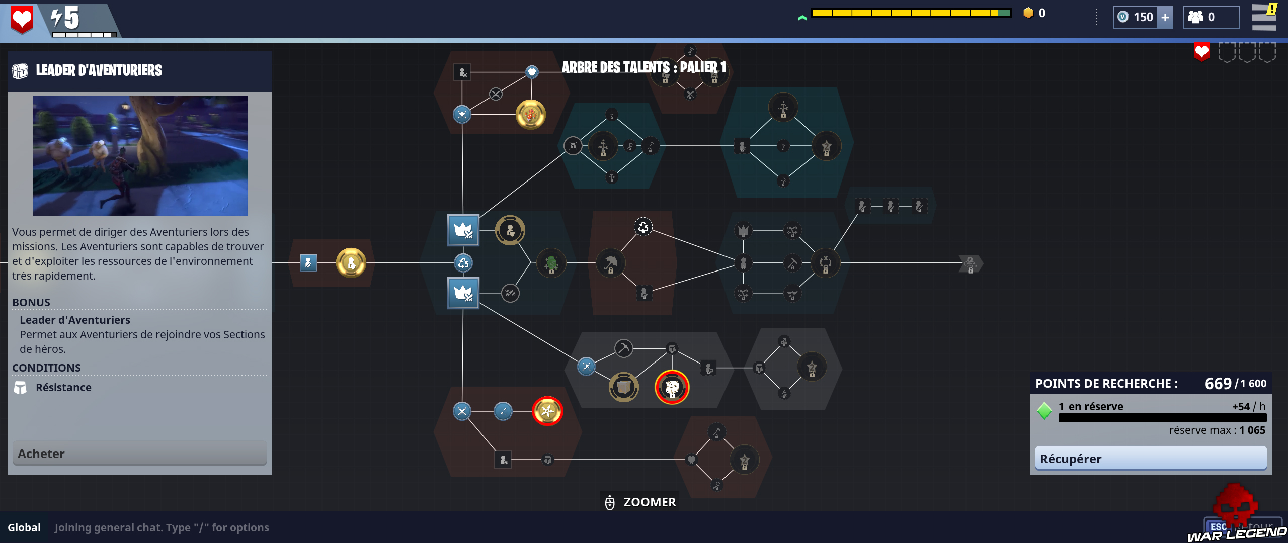 guide fortnite debloquer toutes les classes arbres des talents - comment avoir du skill sur fortnite