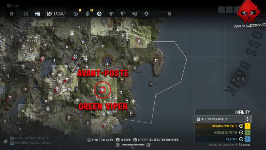 Guide Ghost Recon Breakpoint Emplacements des bases des Wolves