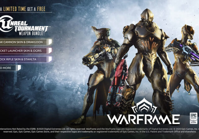 Warframe Epic Games store trailer