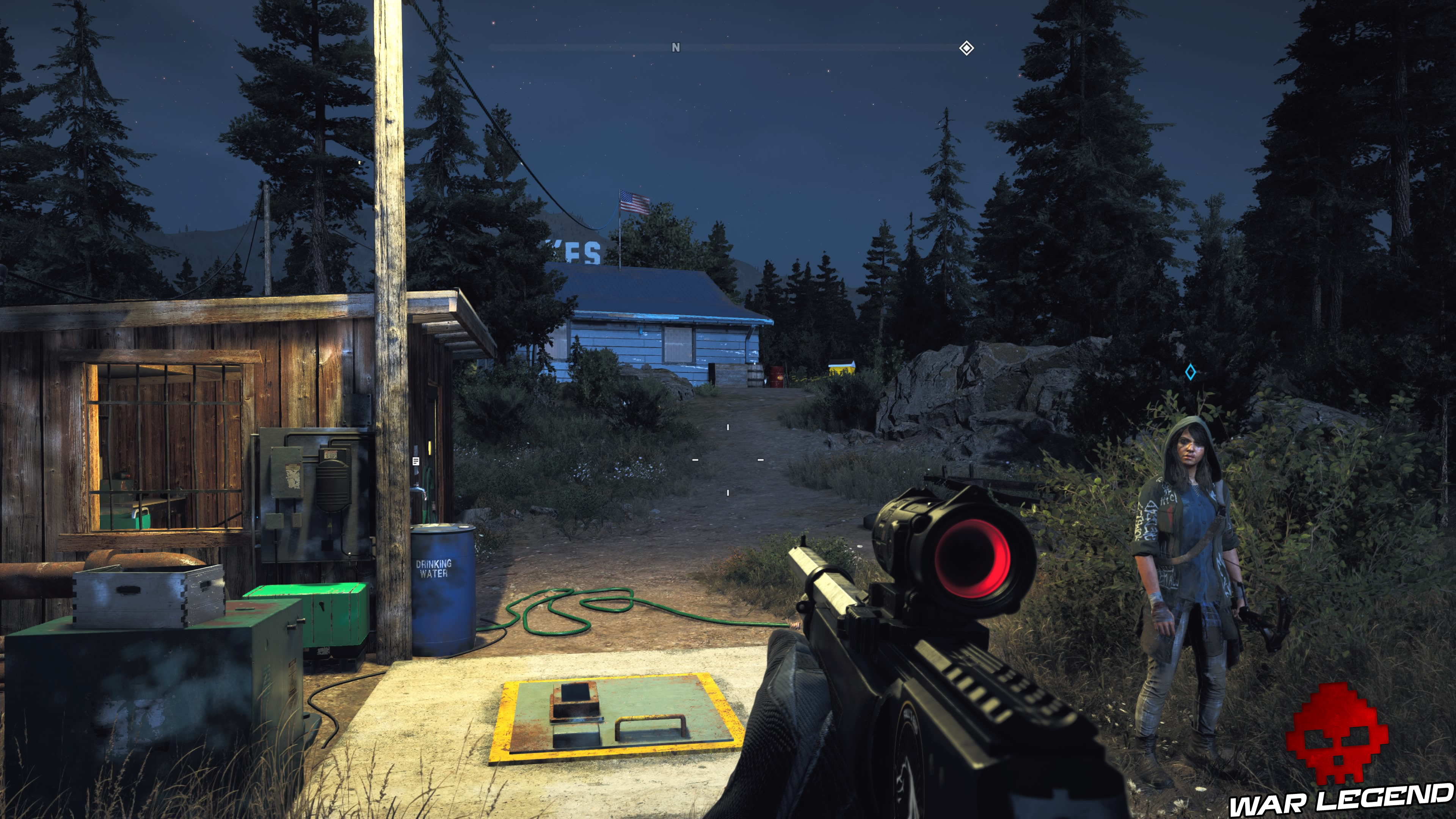 Guide Far Cry 5 caches survivalistes région de John trappe