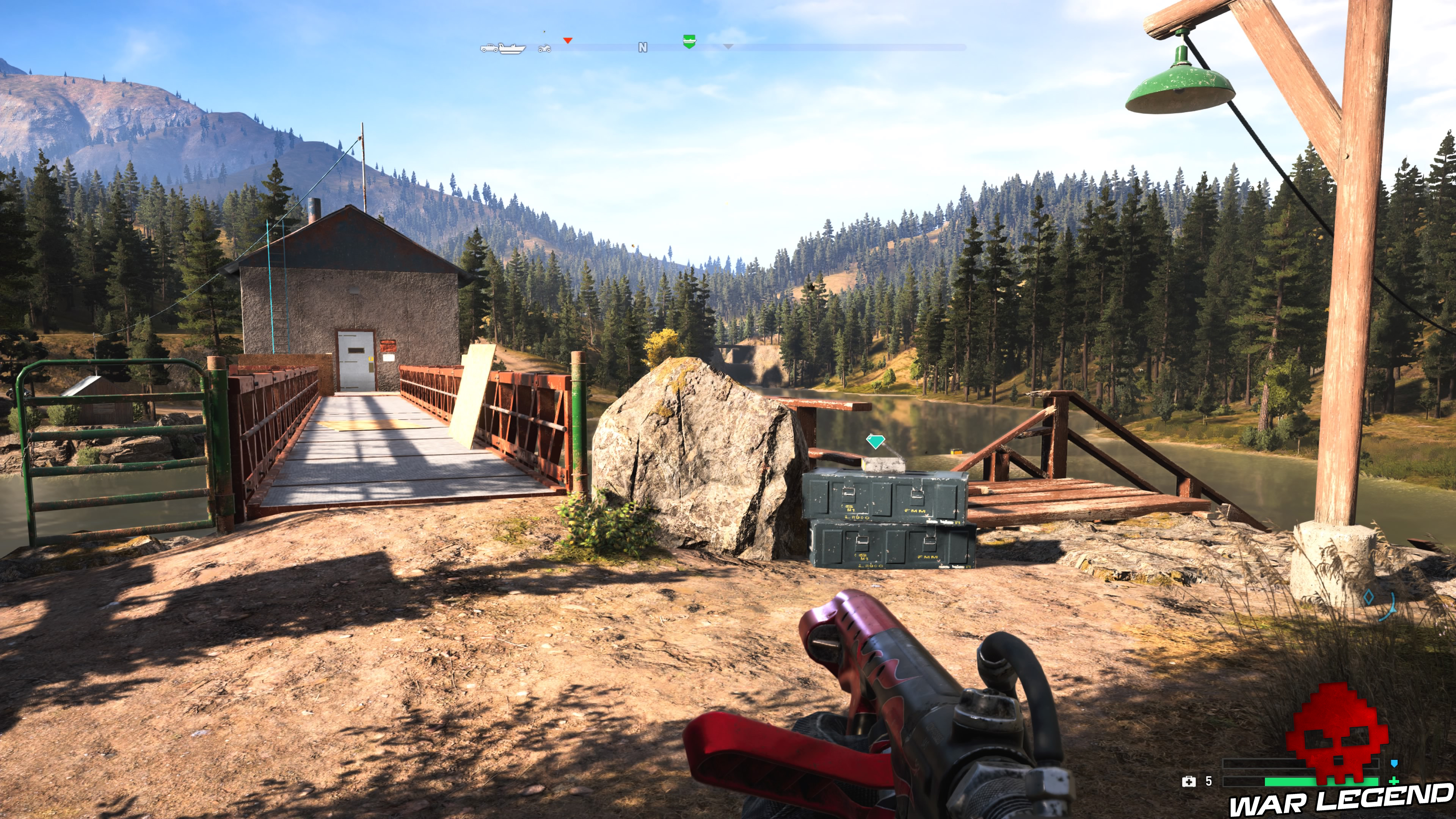 Guide Far Cry 5 caches survivalistes région de John réservoir deep north