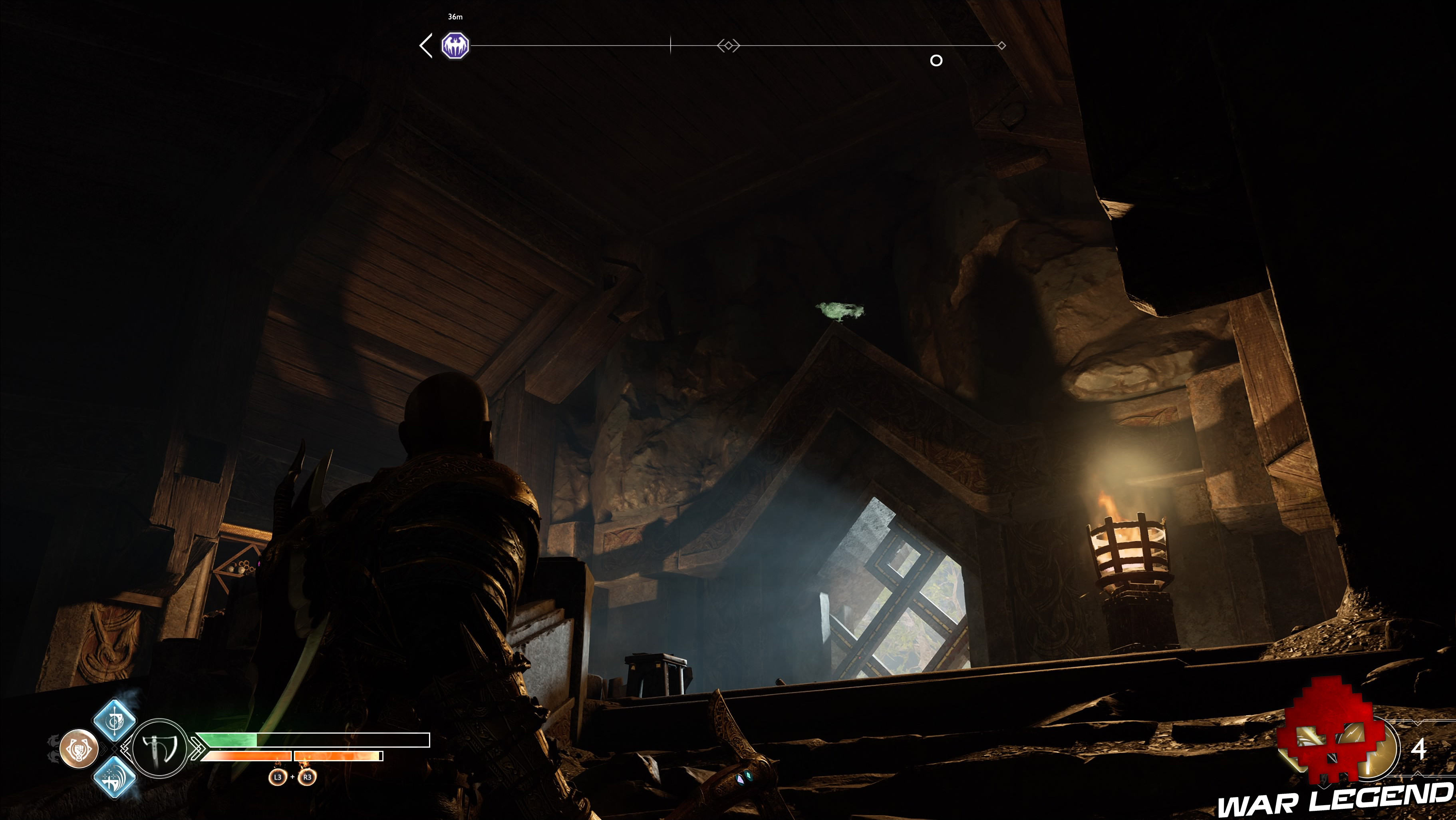 Guide God of War collectibles helheim corbeau d'Odin 3