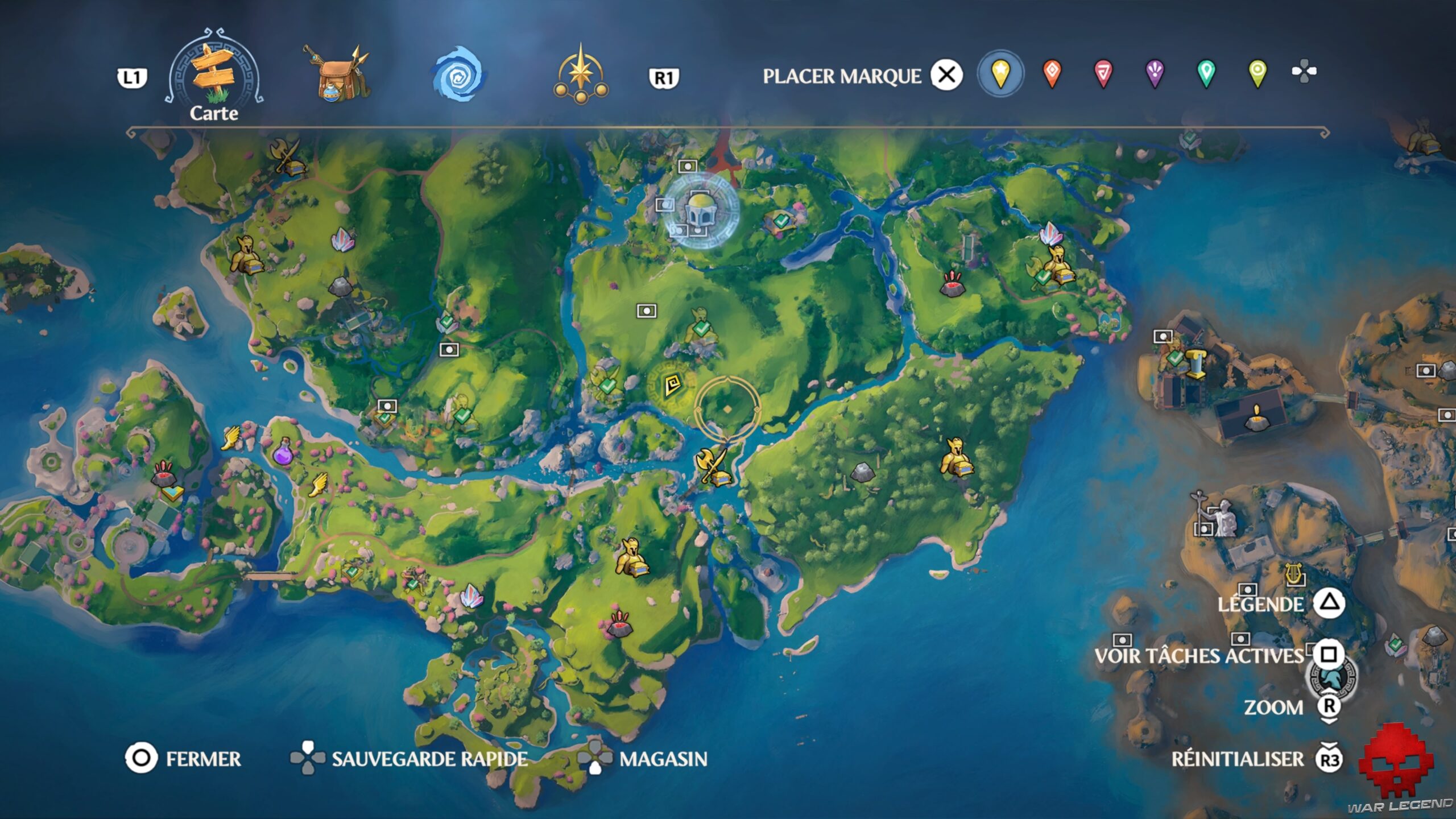 Guide Immortals Fenyx Rising 03 Emplacement monture Sépia Immortals Fenyx Rising