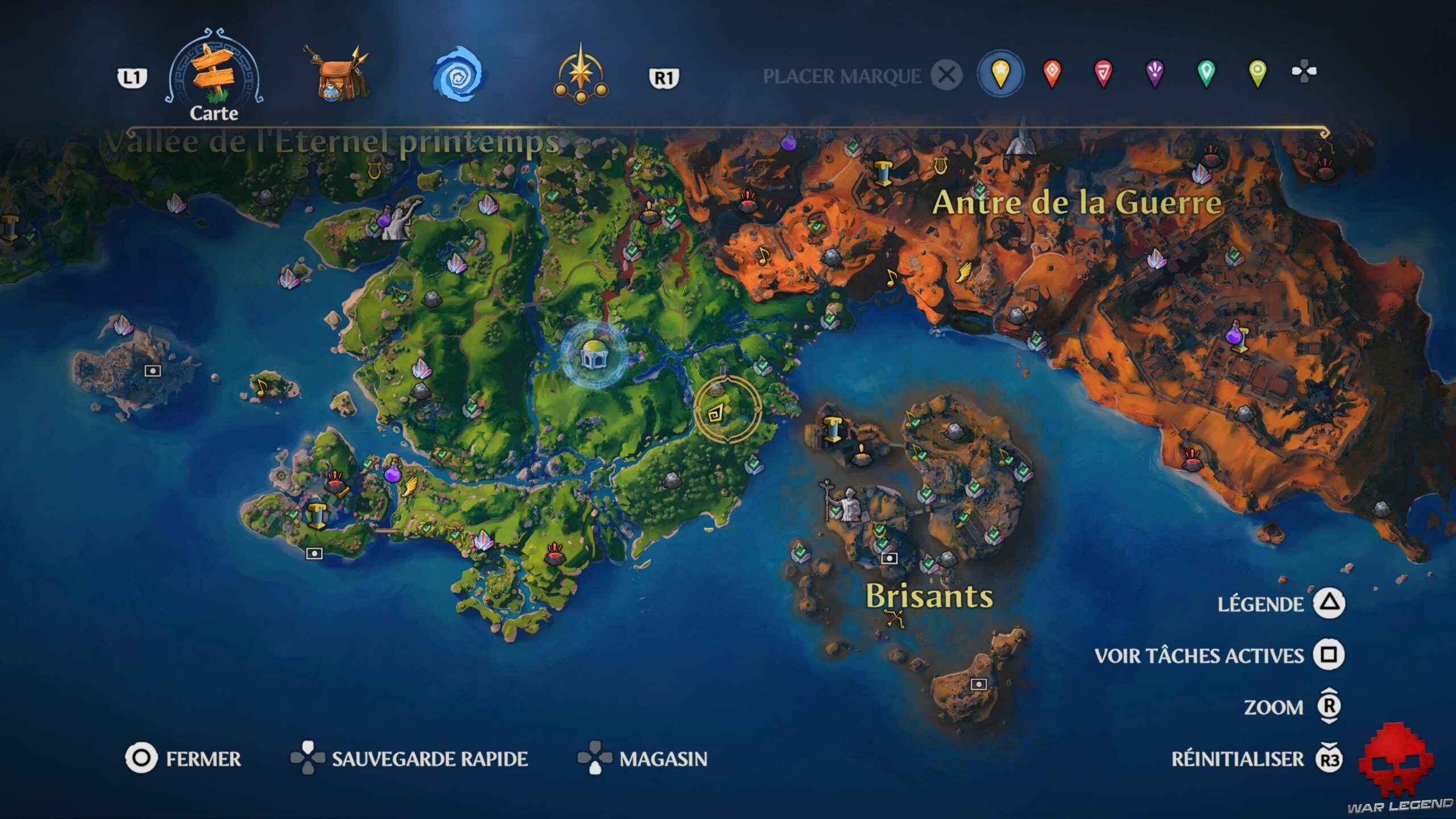 Guide Immortals Fenyx Rising 18 Emplacement monture Anemone Immortals Fenyx Rising