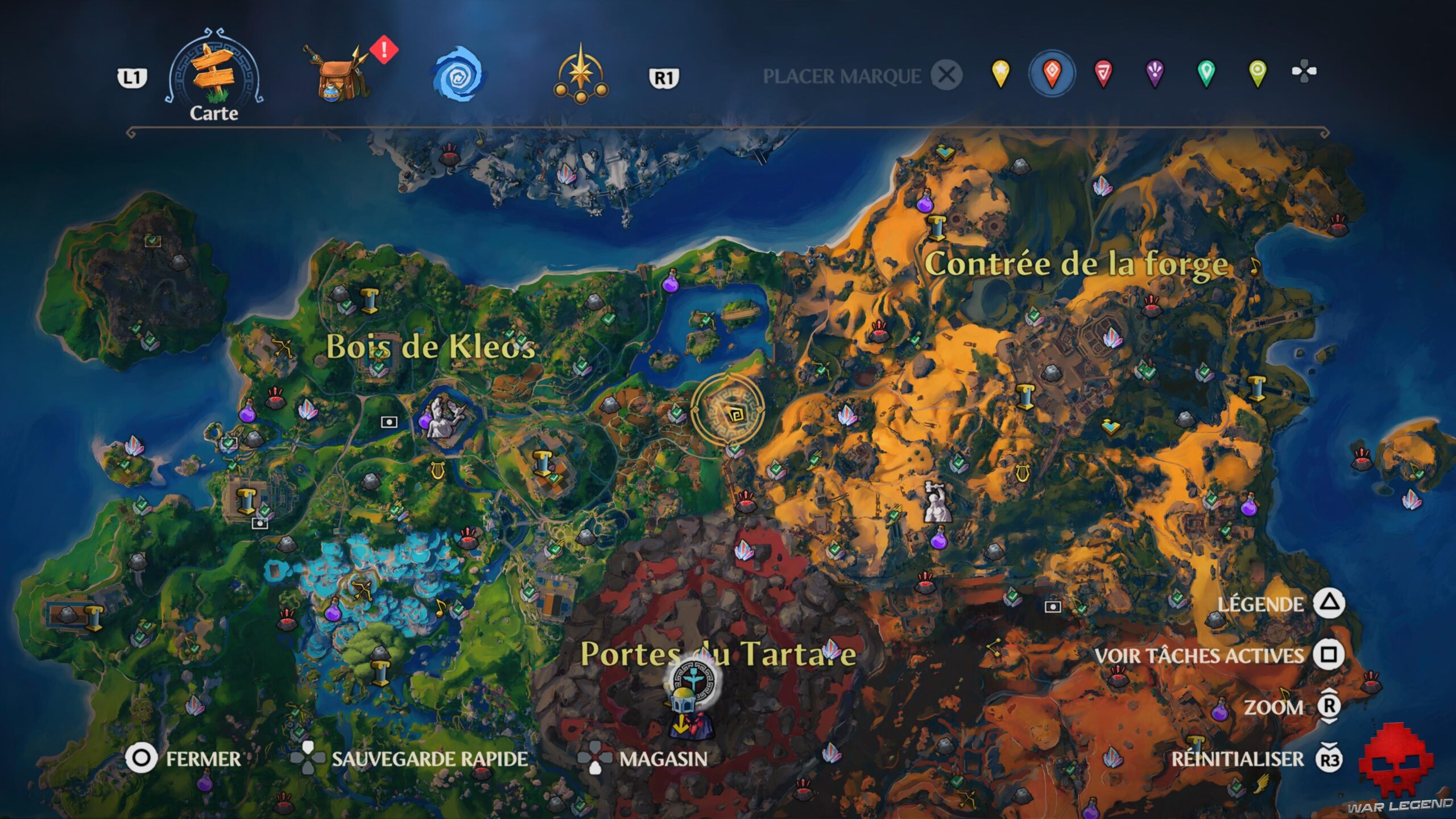 Guide Immortals Fenyx Rising 38 Emplacement monture Vif-argent Immortals Fenyx Rising