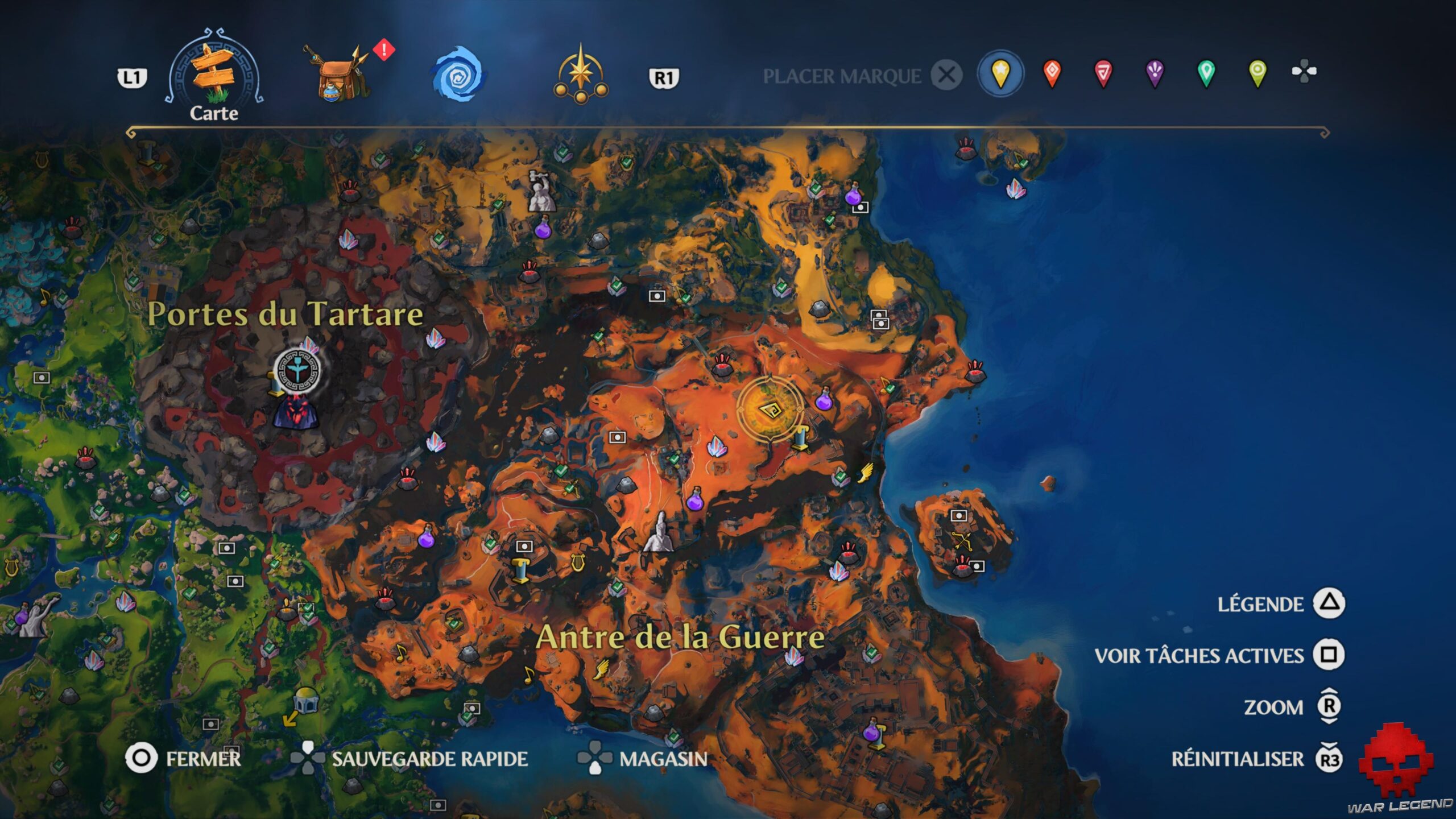 Guide Immortals Fenyx Rising 48 Emplacement monture Xenippos Immortals Fenyx Rising