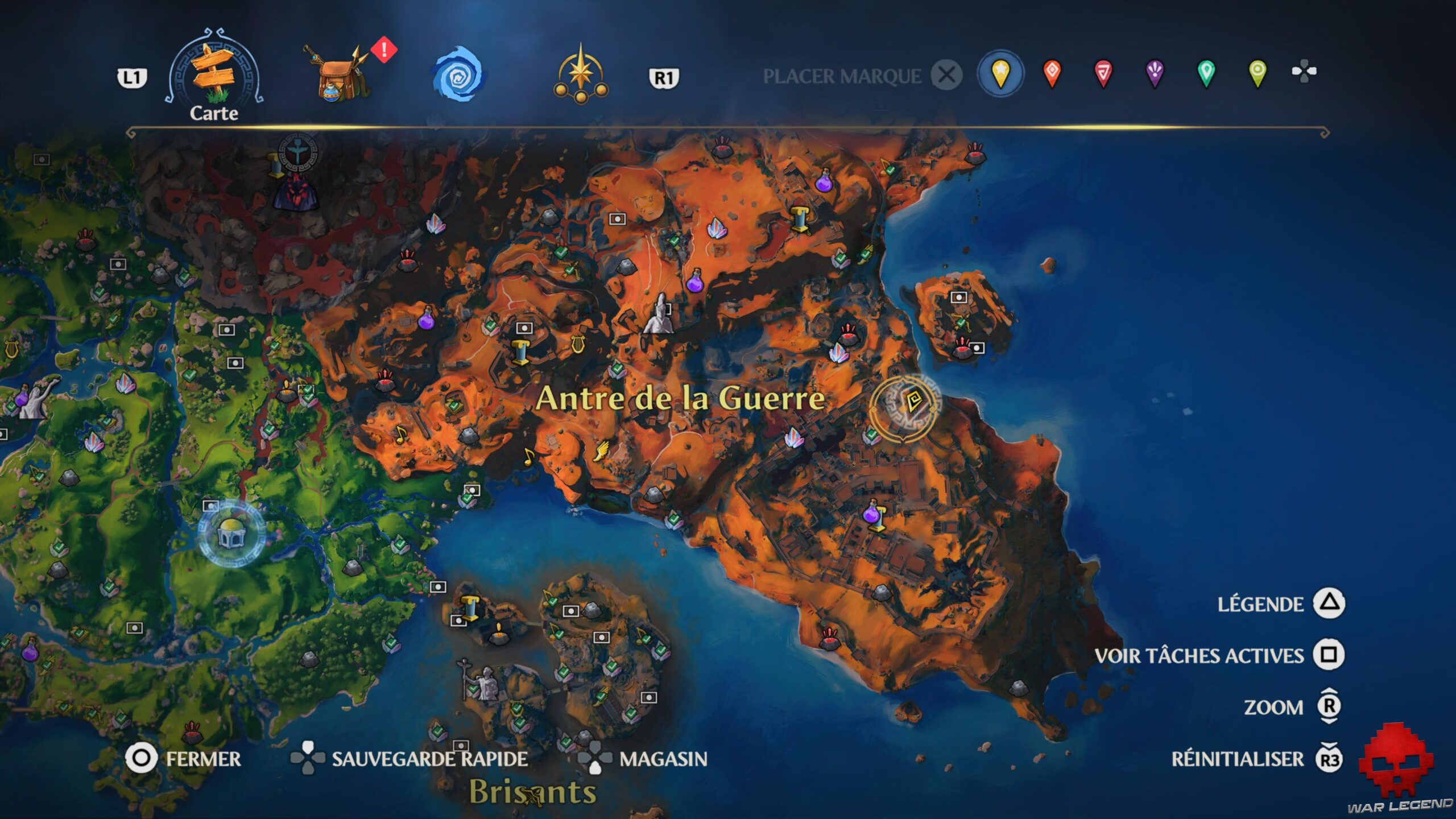 Guide Immortals Fenyx Rising 50 Emplacement monture Krater Immortals Fenyx Rising