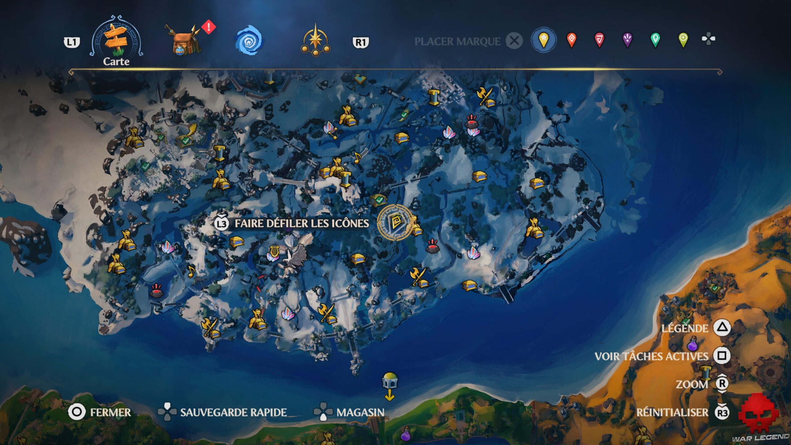 Guide Immortals Fenyx Rising 56 Emplacement monture Asphodel Immortals Fenyx Rising