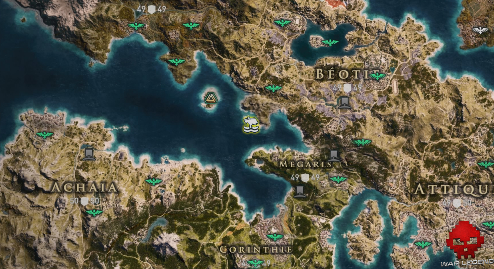 Guide assassin's creed odyssey emplacement lion