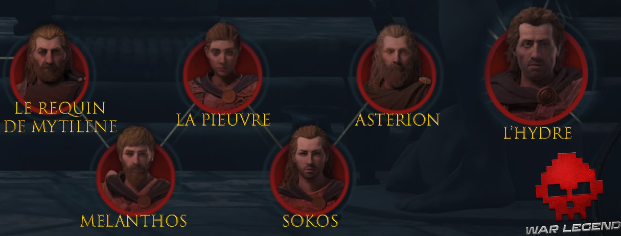 Guide asssassin's creed odyssey adeptes du Culte de Kosmos dieux de la mer égée