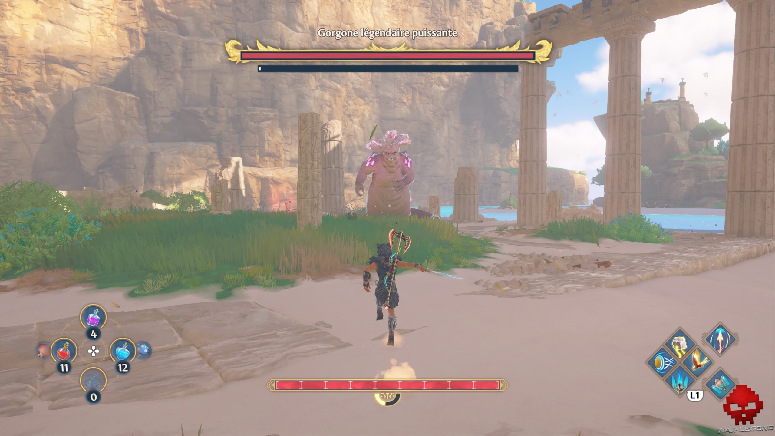 Guide bêtes légendaires Immortals Fenyx Rising 06 Immortals Fenyx Rising - Gorgone légendaire puissante