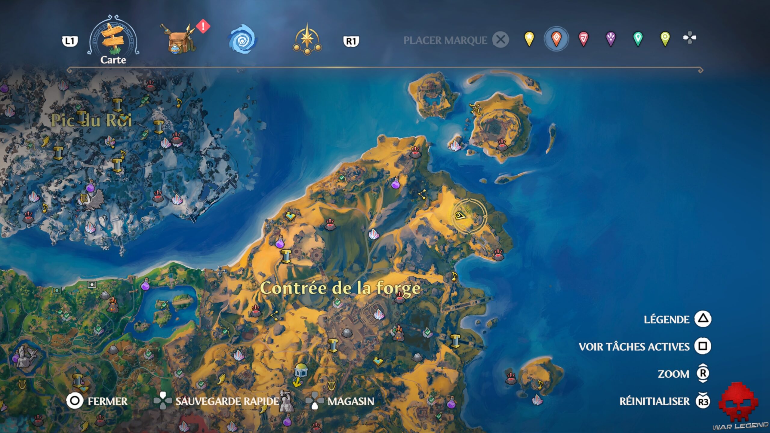 Guide bêtes légendaires Immortals Fenyx Rising 09 Emplacement d'Ophinikos légendaire dans Immortals Fenyx Rising