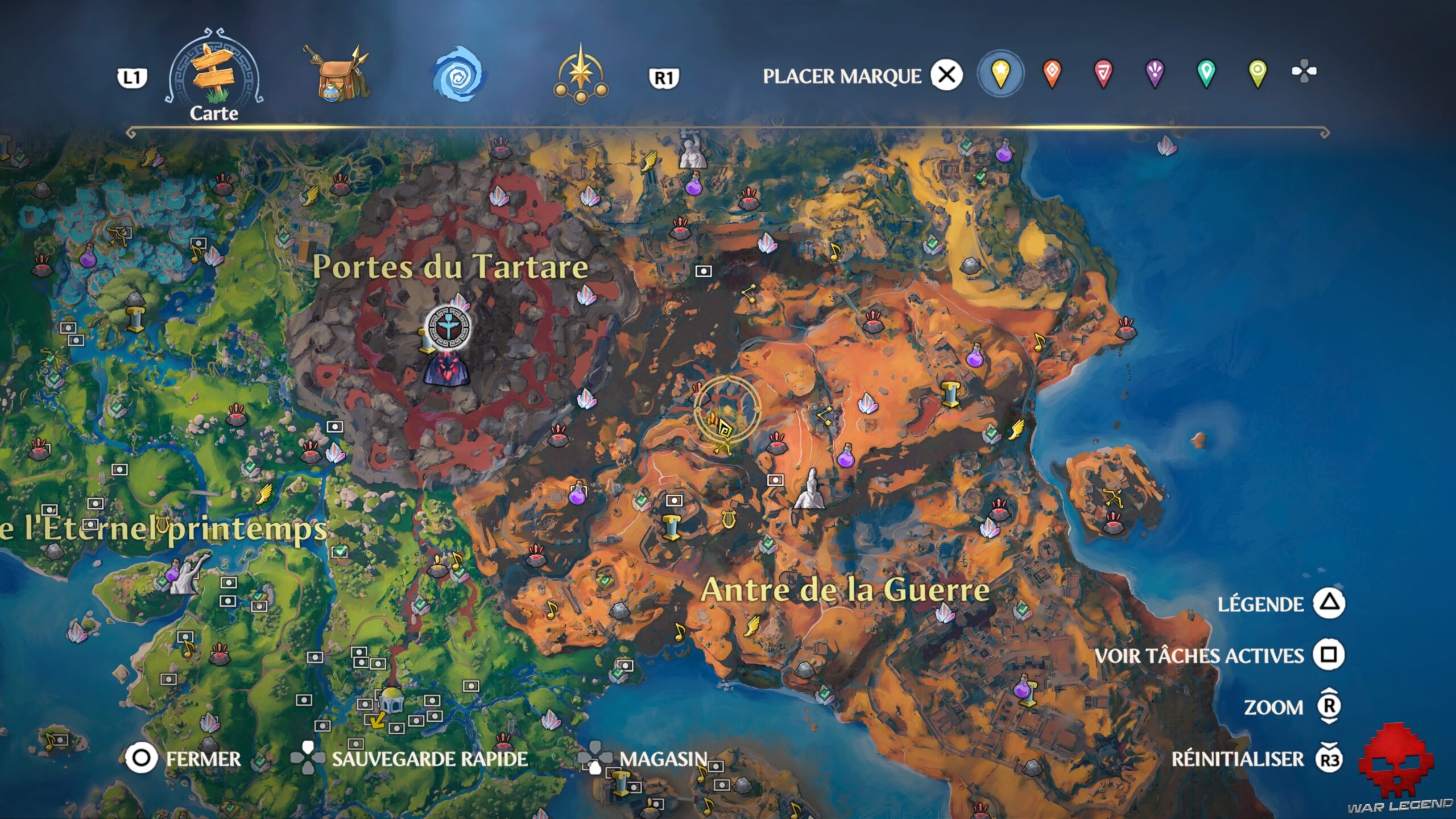 Guide bêtes légendaires Immortals Fenyx Rising 15 Emplacement de Perversion d'Echidna dans Immortals Fenyx Rising