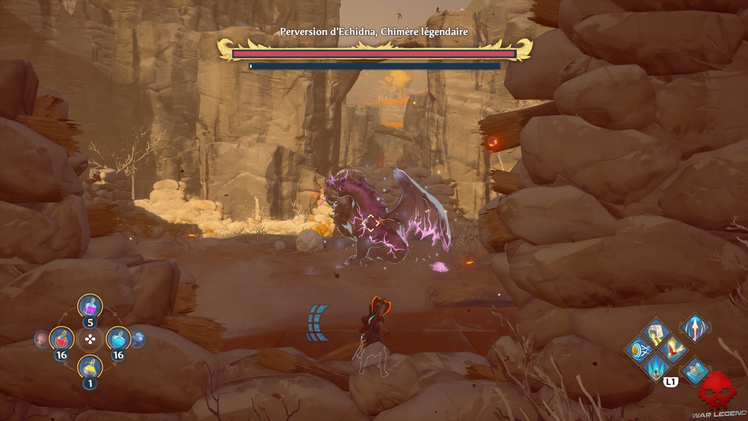 Guide bêtes légendaires Immortals Fenyx Rising 16 Immortals Fenyx Rising - Perversion d'Echidna, Chimère légendaire