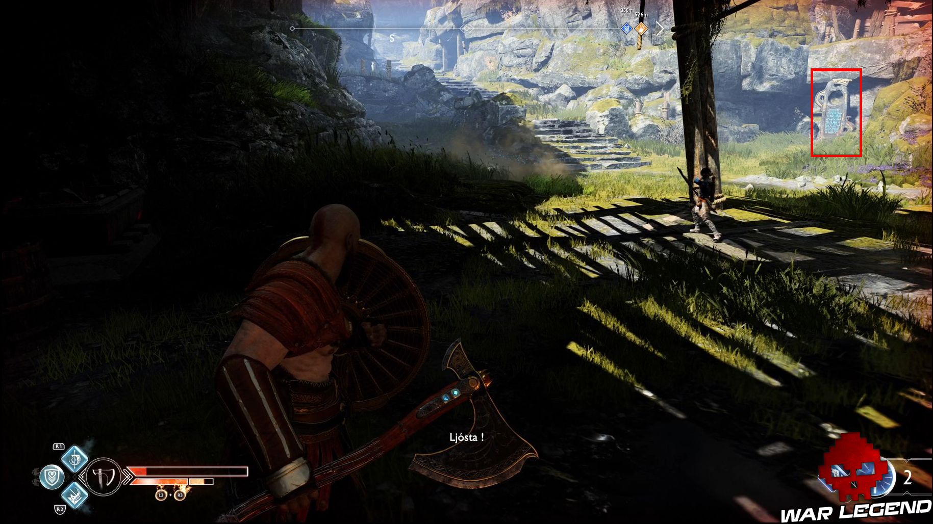 Guide collectibles God of War inscription runique veidrrgard 1