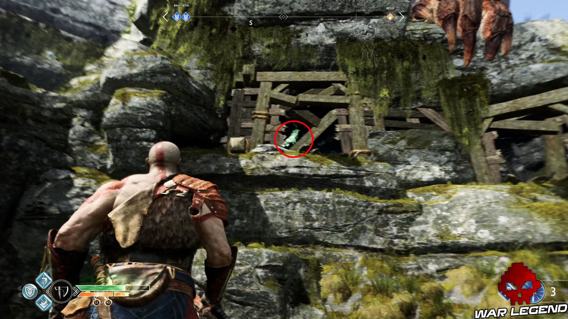 Guide collectibles God of War yeux d'Odin veidrrgard 2