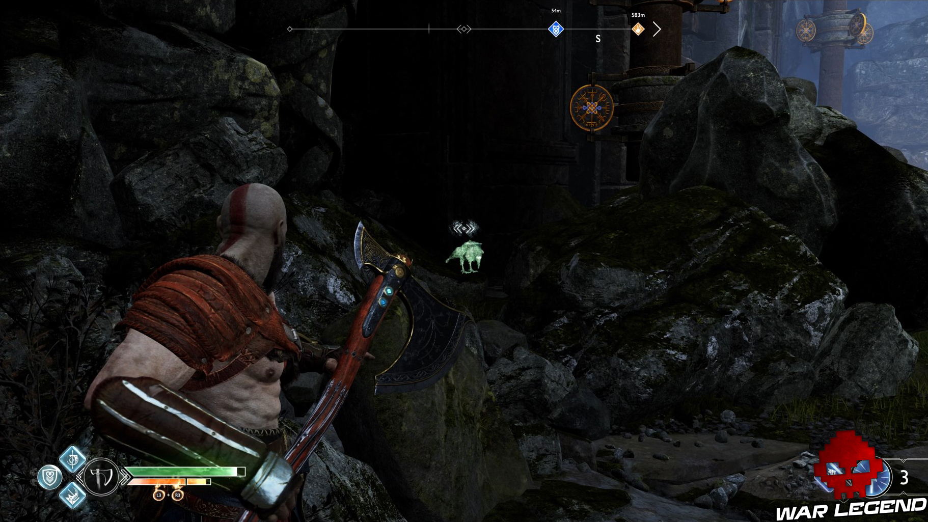 Guide collectibles God of War yeux d'Odin veidrrgard 3