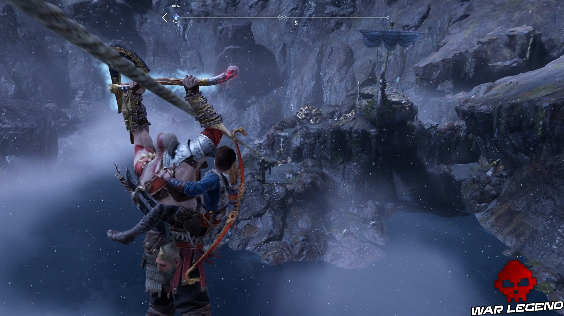 Guide collectibles god of war anse de fer corbeau d'Odin 1