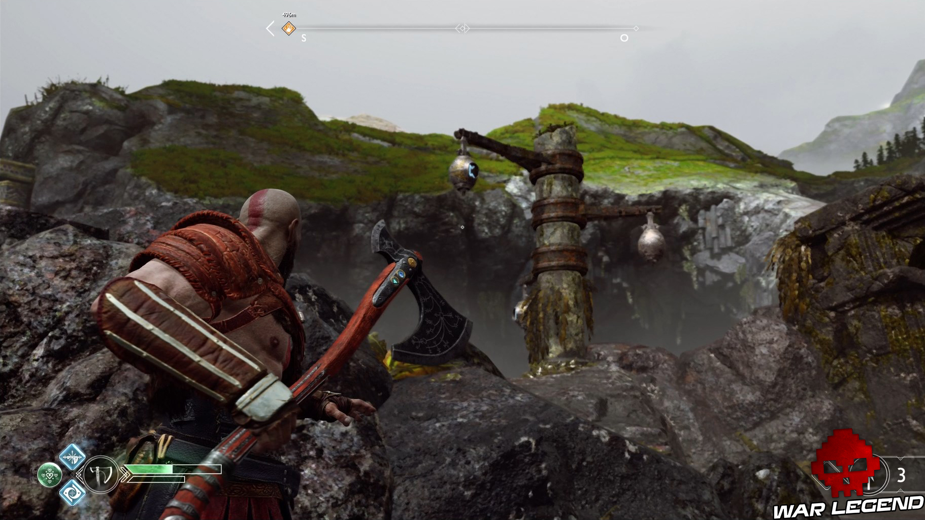 Guide collectibles god of war cavernes oubliées coffre des nornes 1