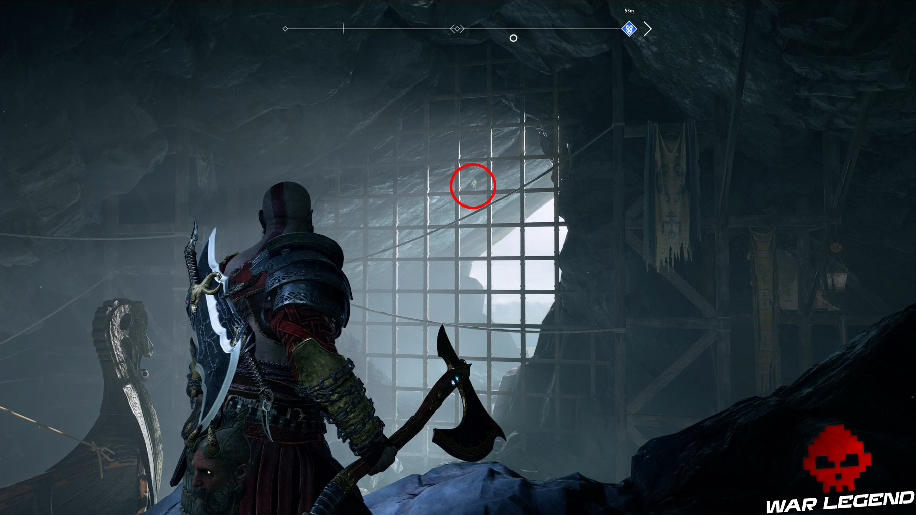 Guide collectibles god of war forteresse de norhtri yeux d'Odin 2