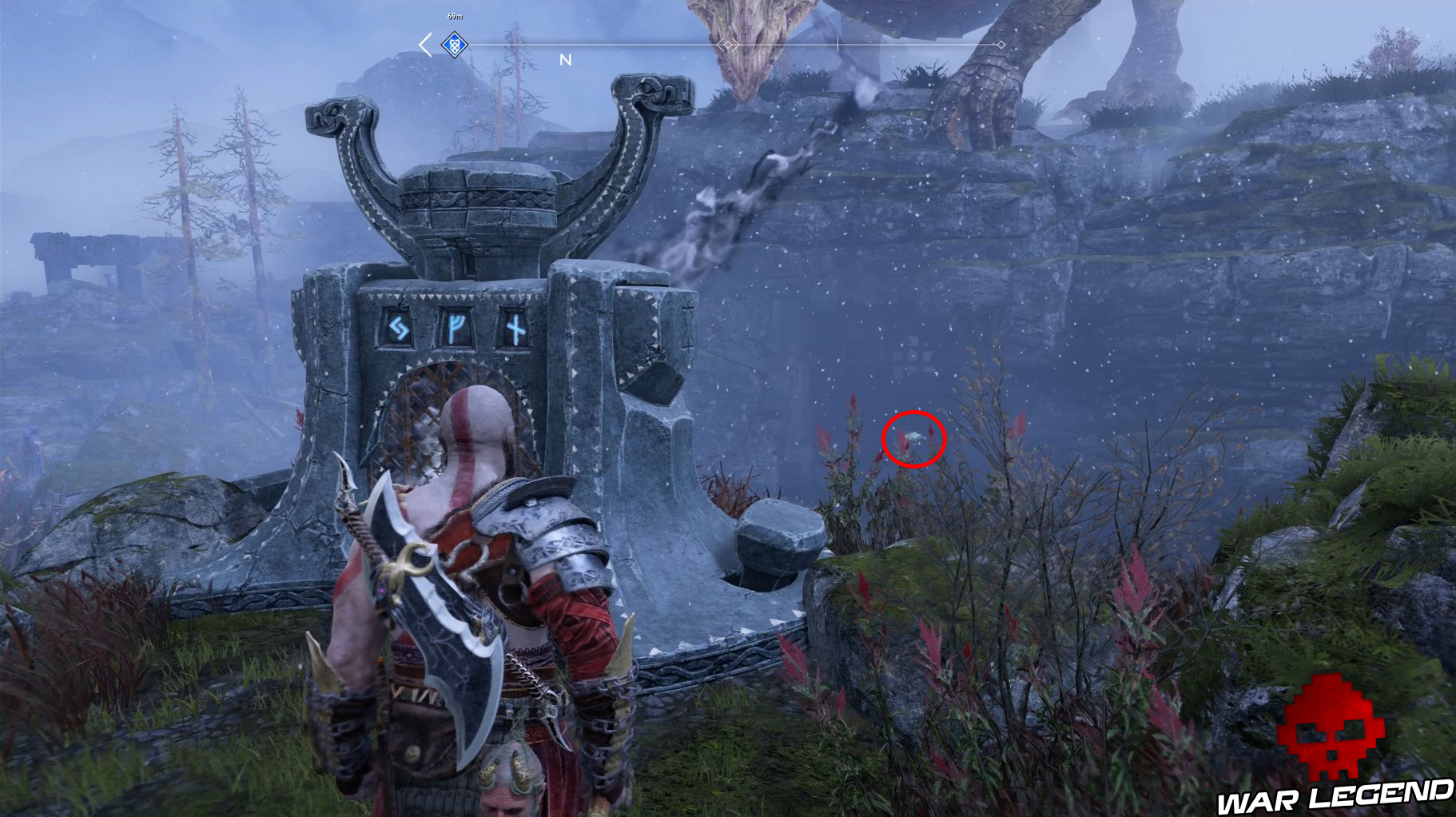 Guide collectibles god of war konunsgard yeux d'Odin 5