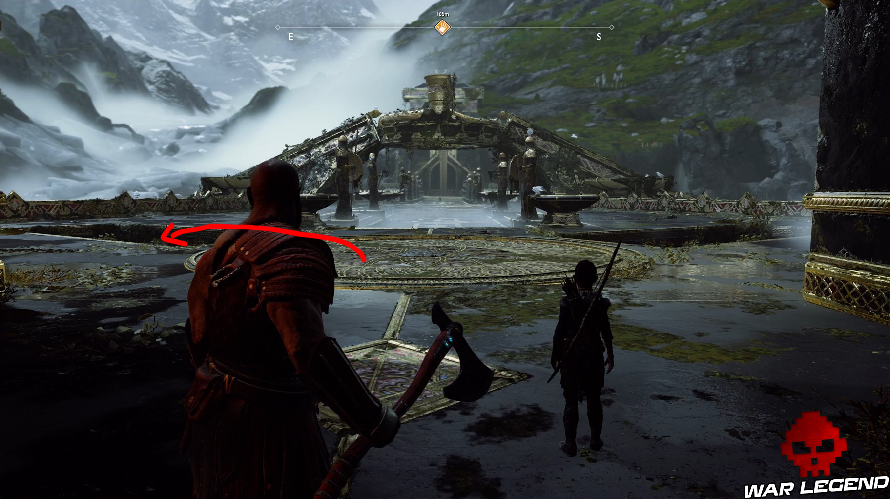 Guide collectibles god of war rivage des neuf artefact 1