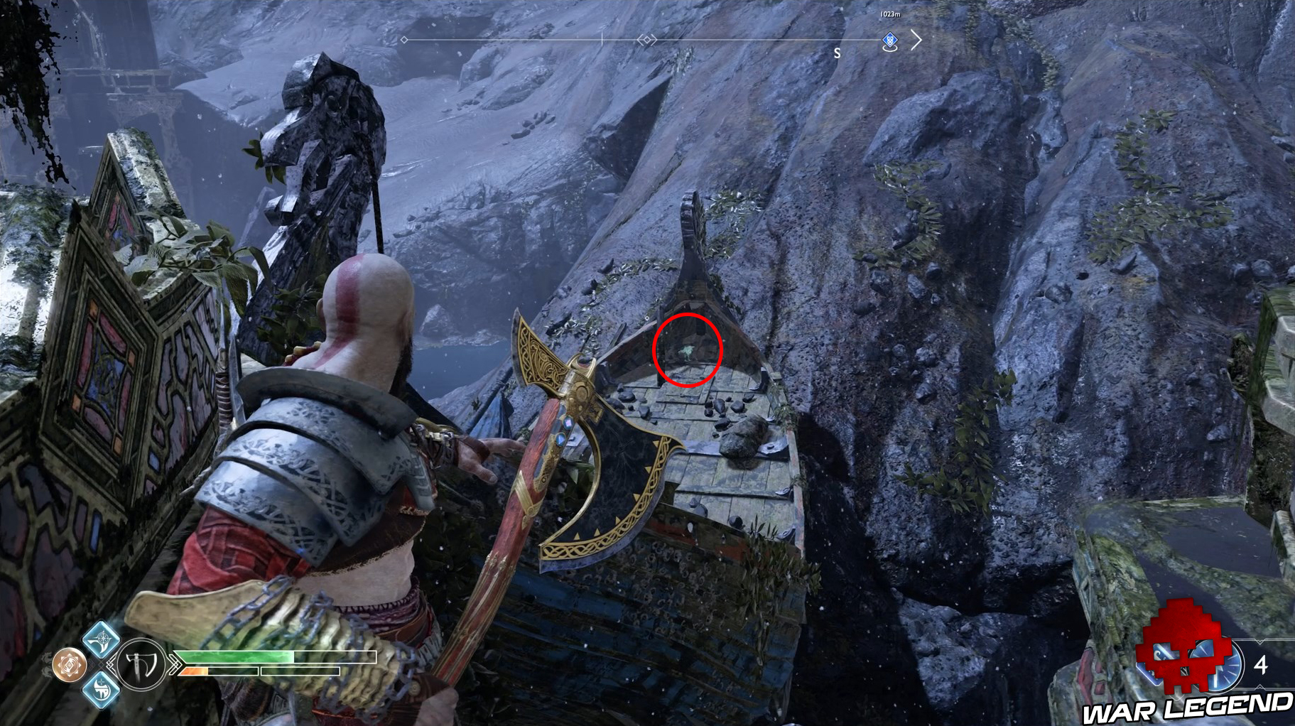 Guide collectibles god of war rivage des neuf corbeau d'odin 1