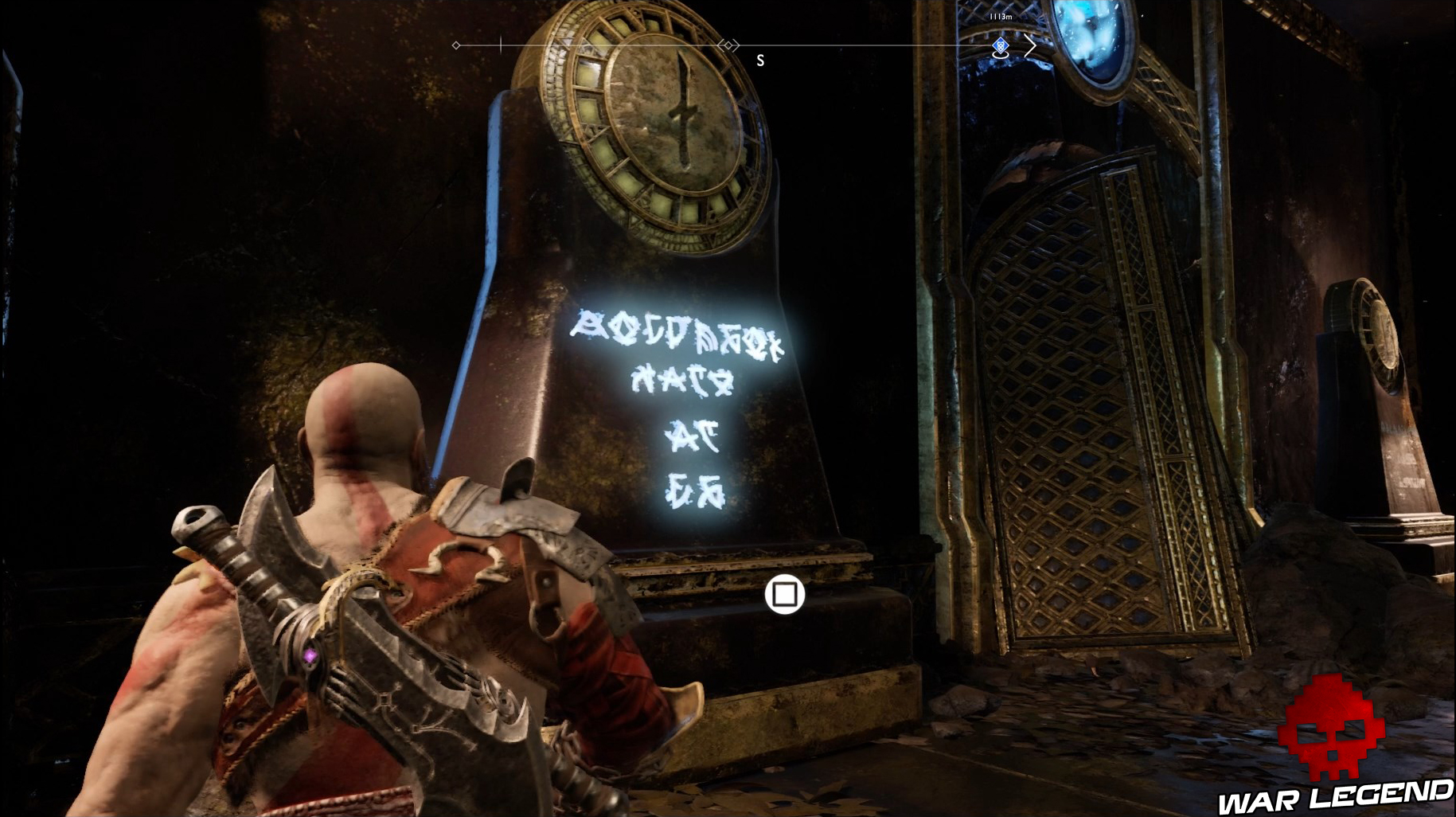 Guide collectibles god of war rivage des neuf inscription runique 1