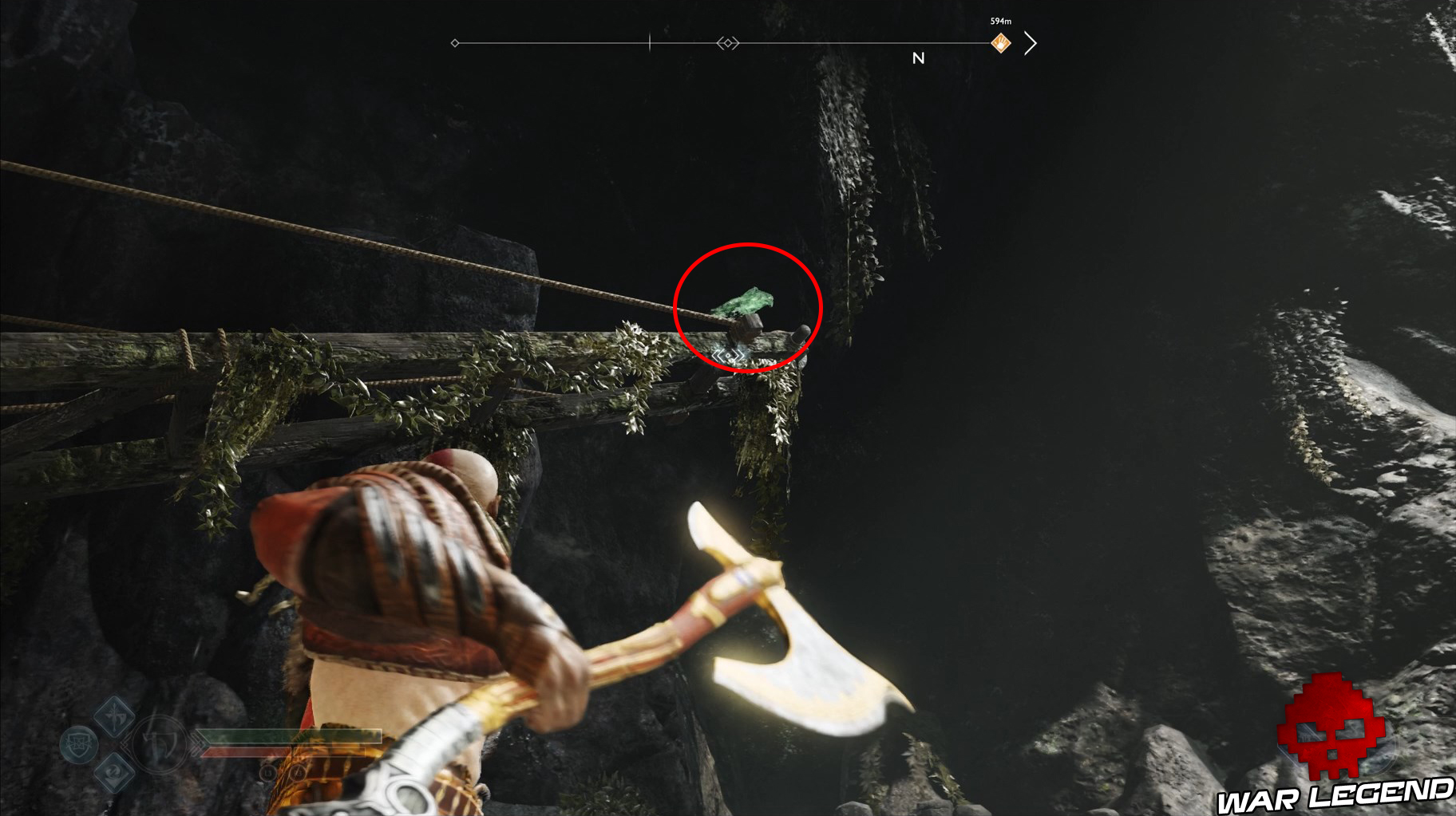 Guide collectibles god of war réserve de fafnir yeux d'odin 1