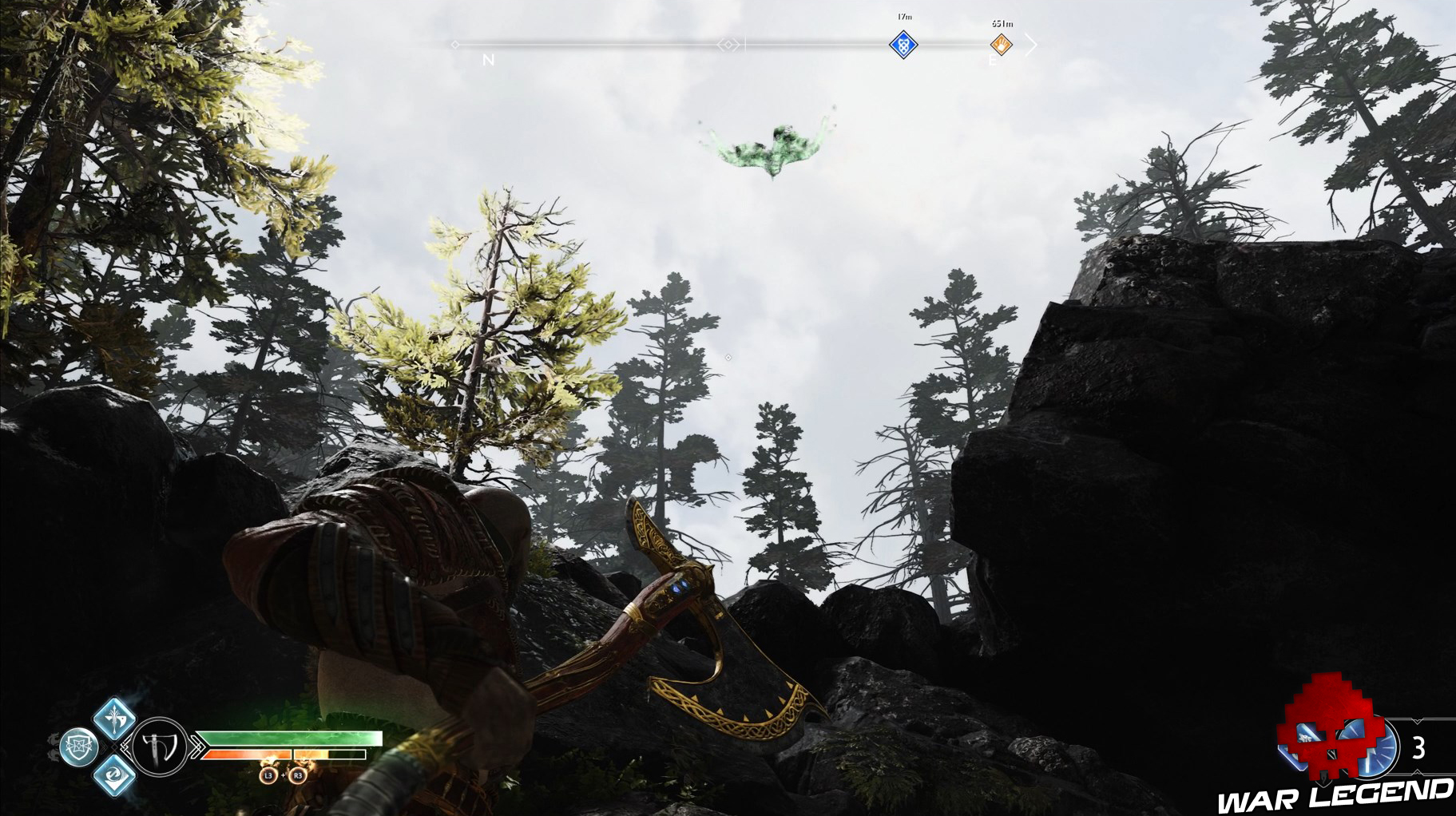 Guide collectibles god of war réserve de fafnir yeux d'odin 5