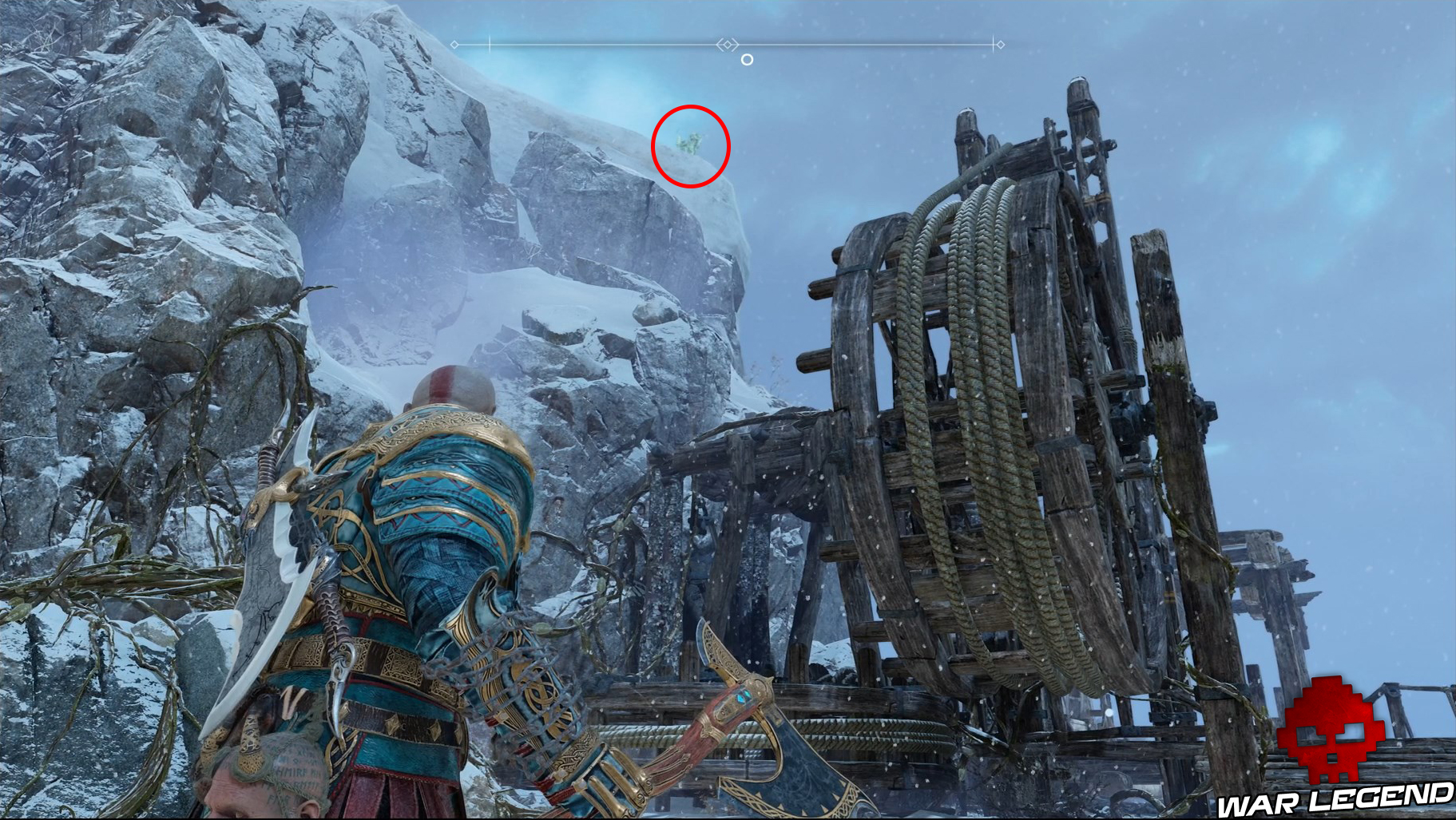 Guide collectibles god of war yeux d'Odin 2 contreforts