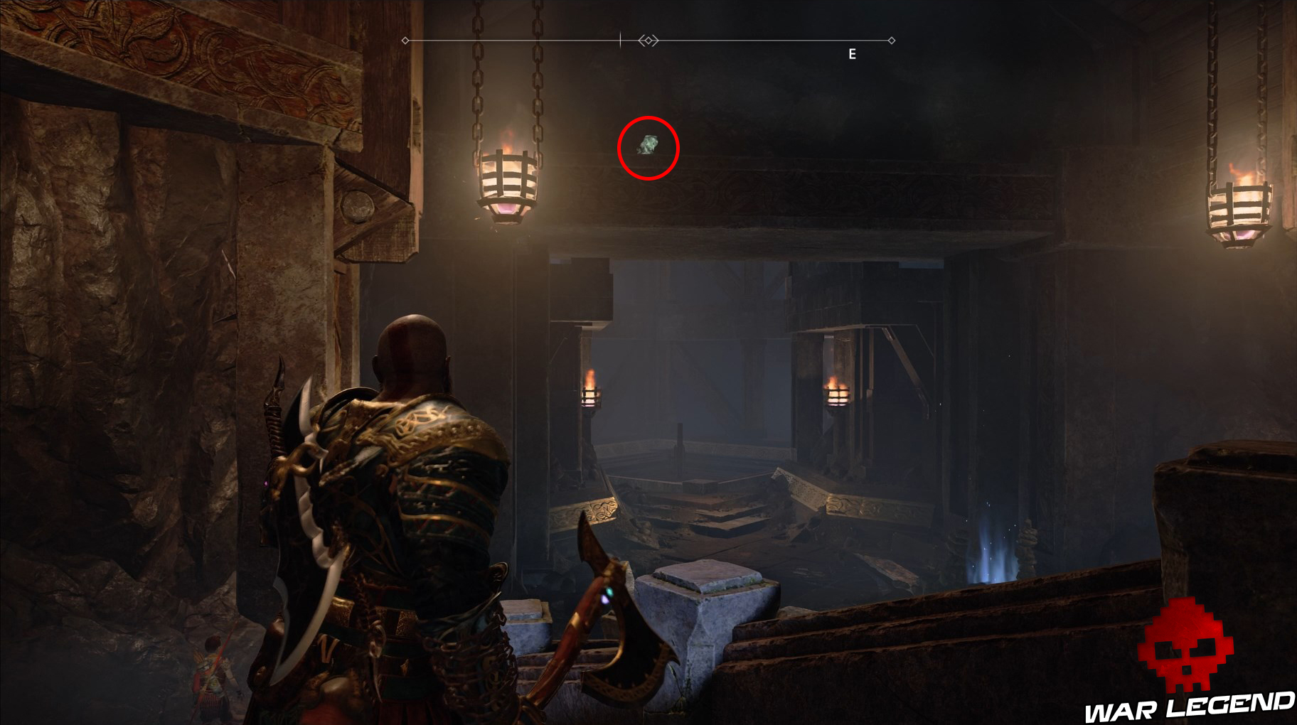 Guide collectibles god of war yeux d'Odin contreforts