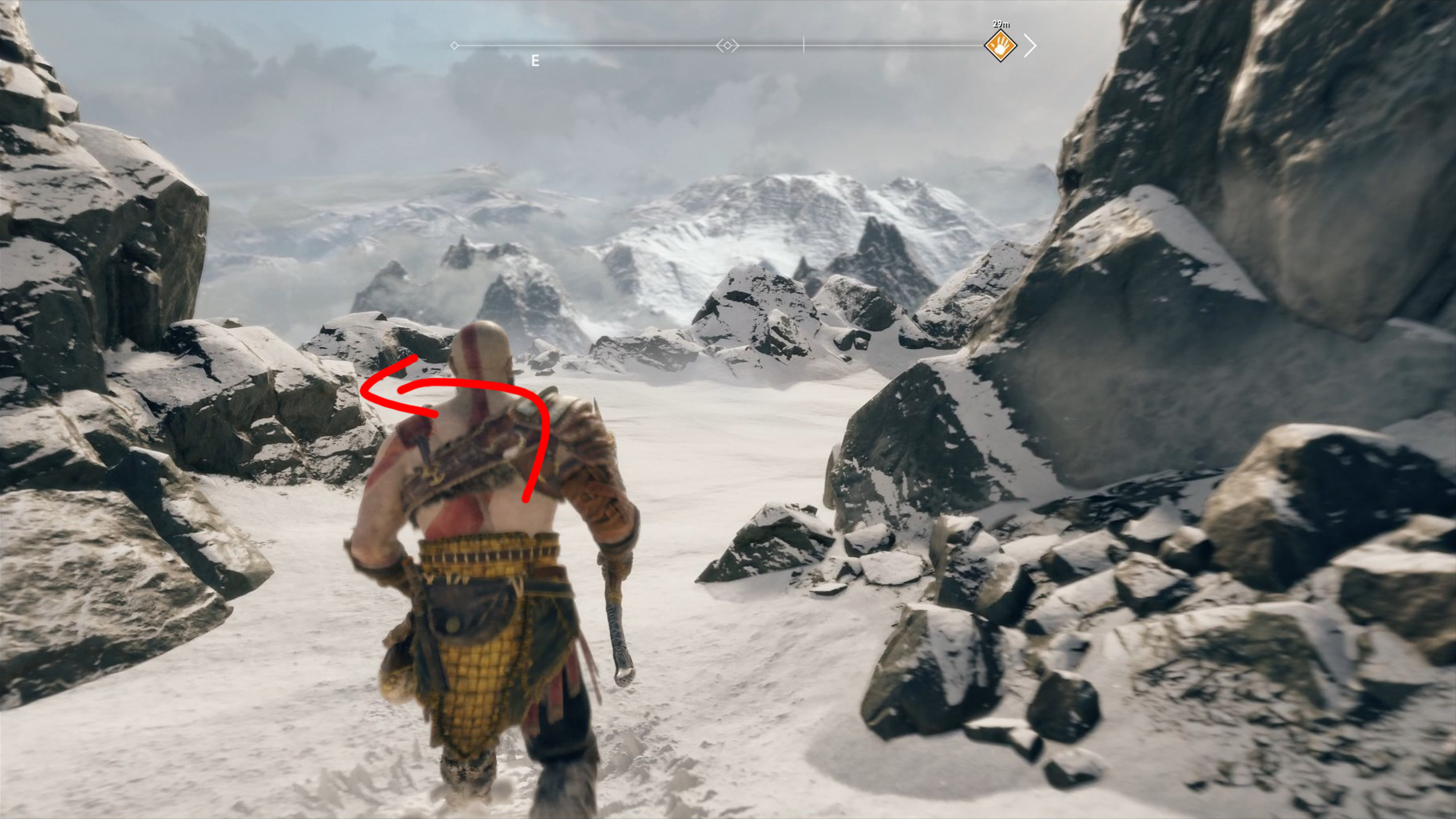 Guide god of war montagne artefact 2