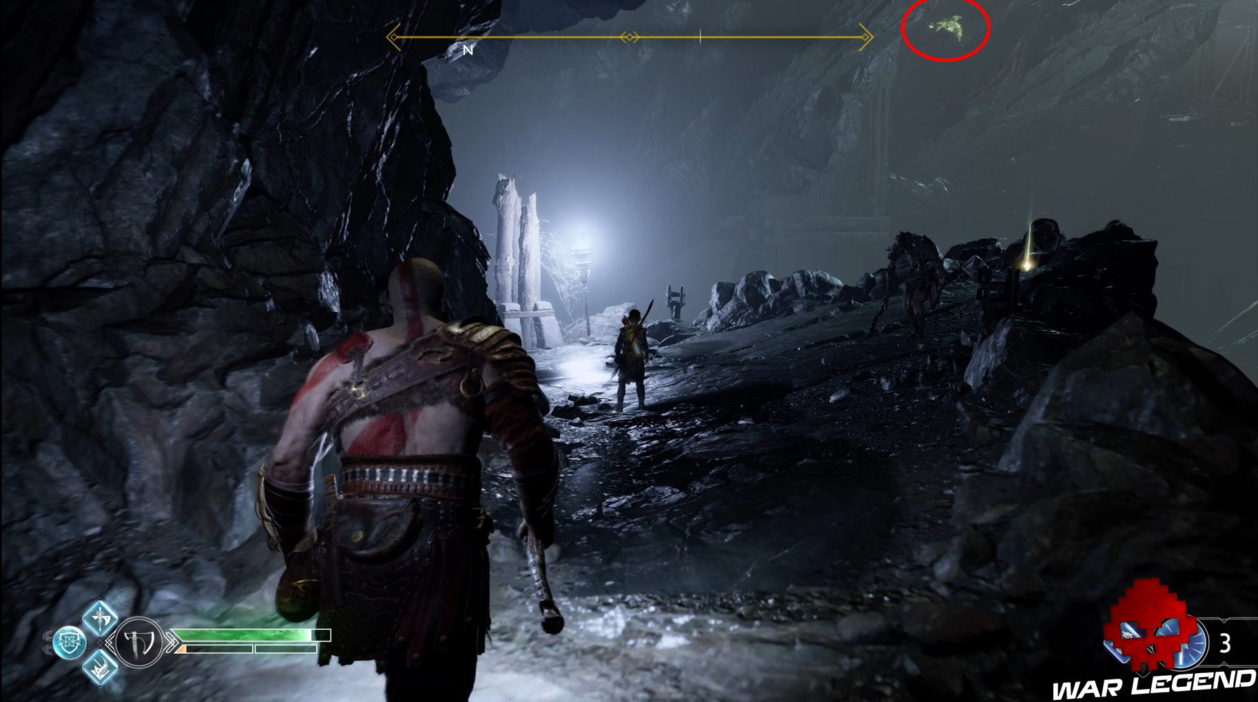 Guide god of war montagne corbeau 2